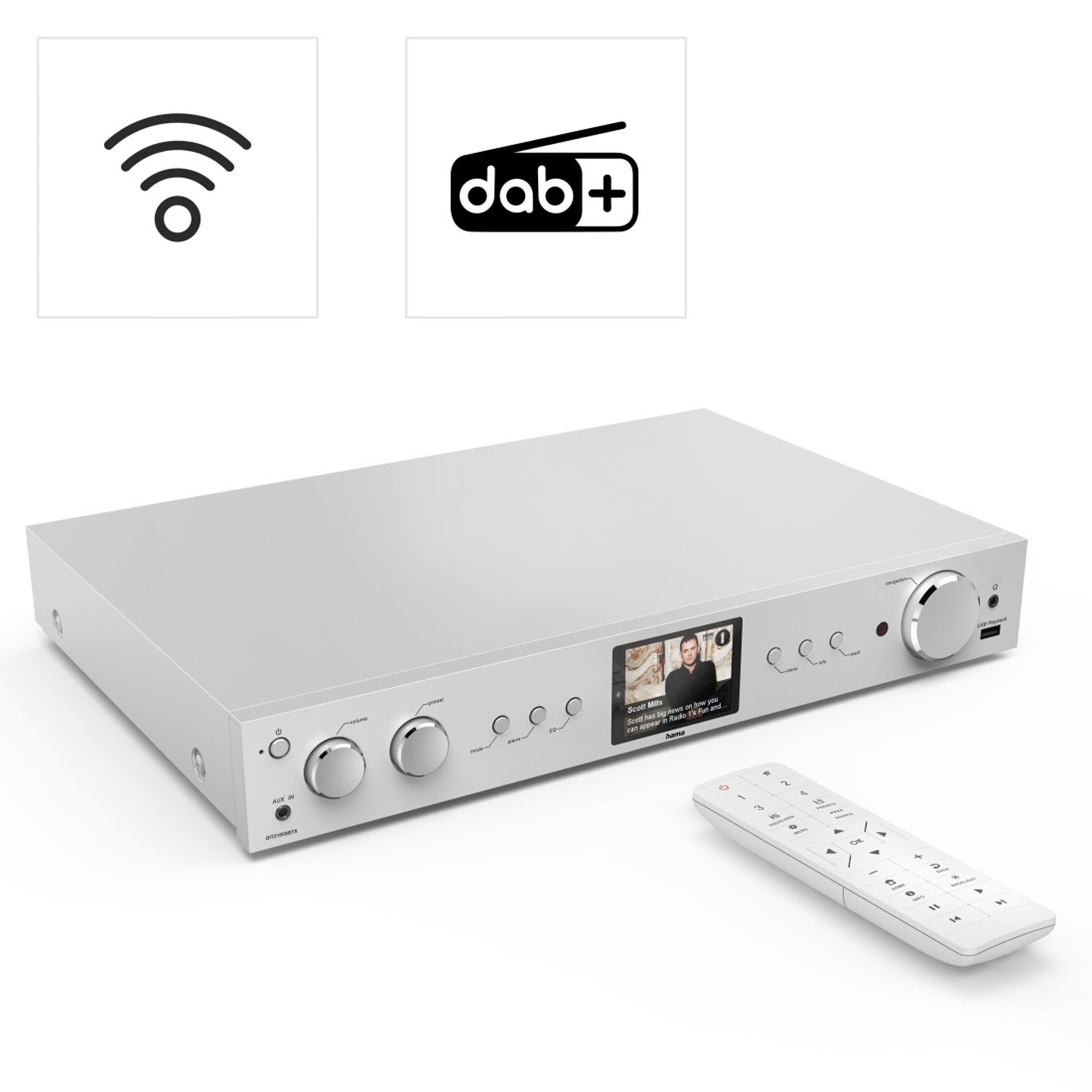 Hama DIT2105SBTX, DAB+/Internetradio Digitalradio (DAB)