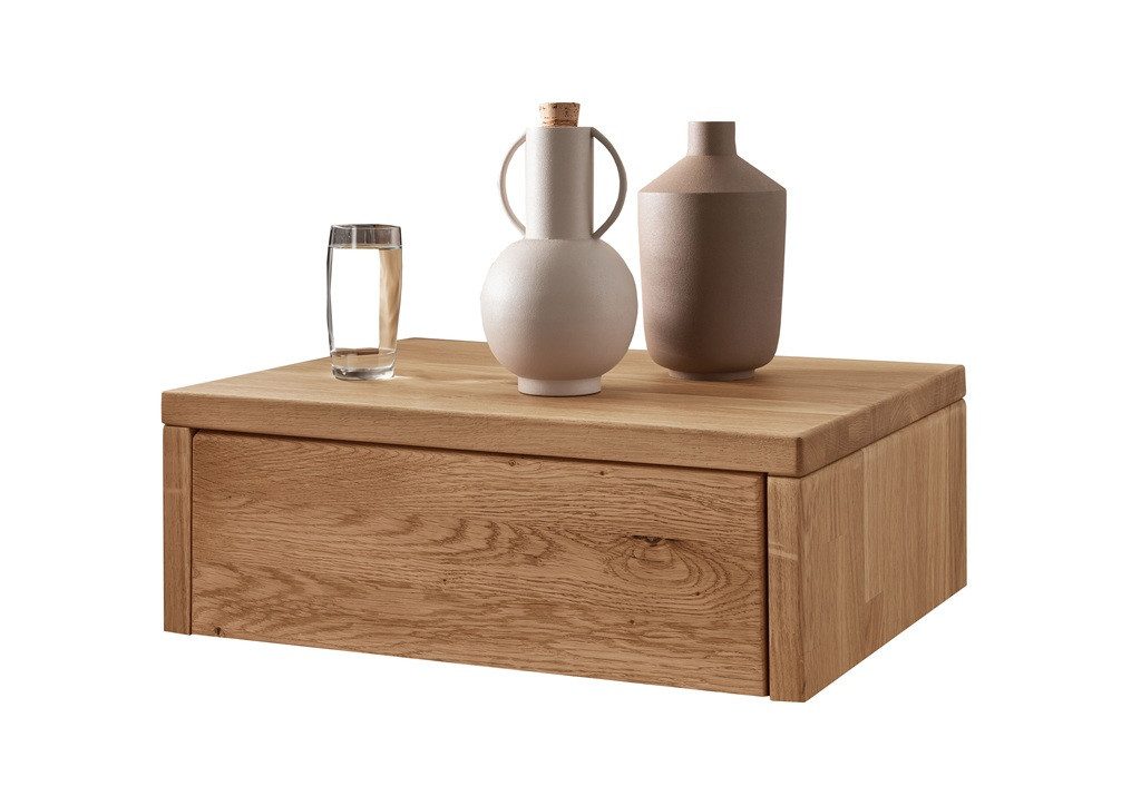 Main Möbel Nachtkonsole 45x17cm 'Kiara' Wildeiche massiv geölt