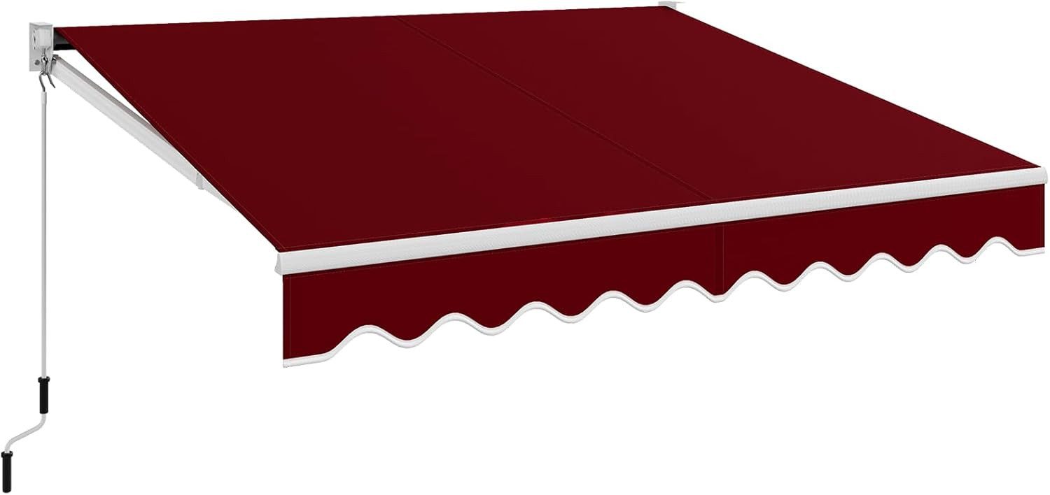 COSTWAY Gelenkarmmarkise mit Aluminiumrahmen & -kurbel, günstig online kaufen