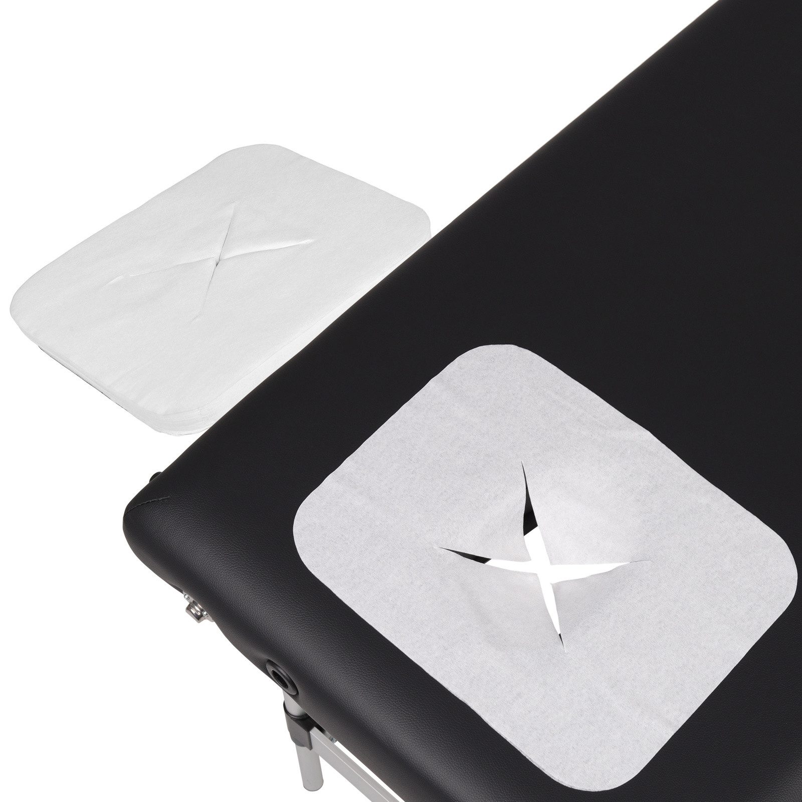 Habys Massageliege Einwegauflage für die Massageliege Nasenschlitztücher Kopfstützenbezug (100-St)