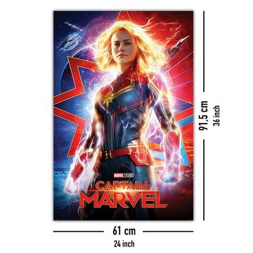 Grupo Erik Poster Captain Marvel Poster Higher, Further, Faster 61 x 91,5 cm