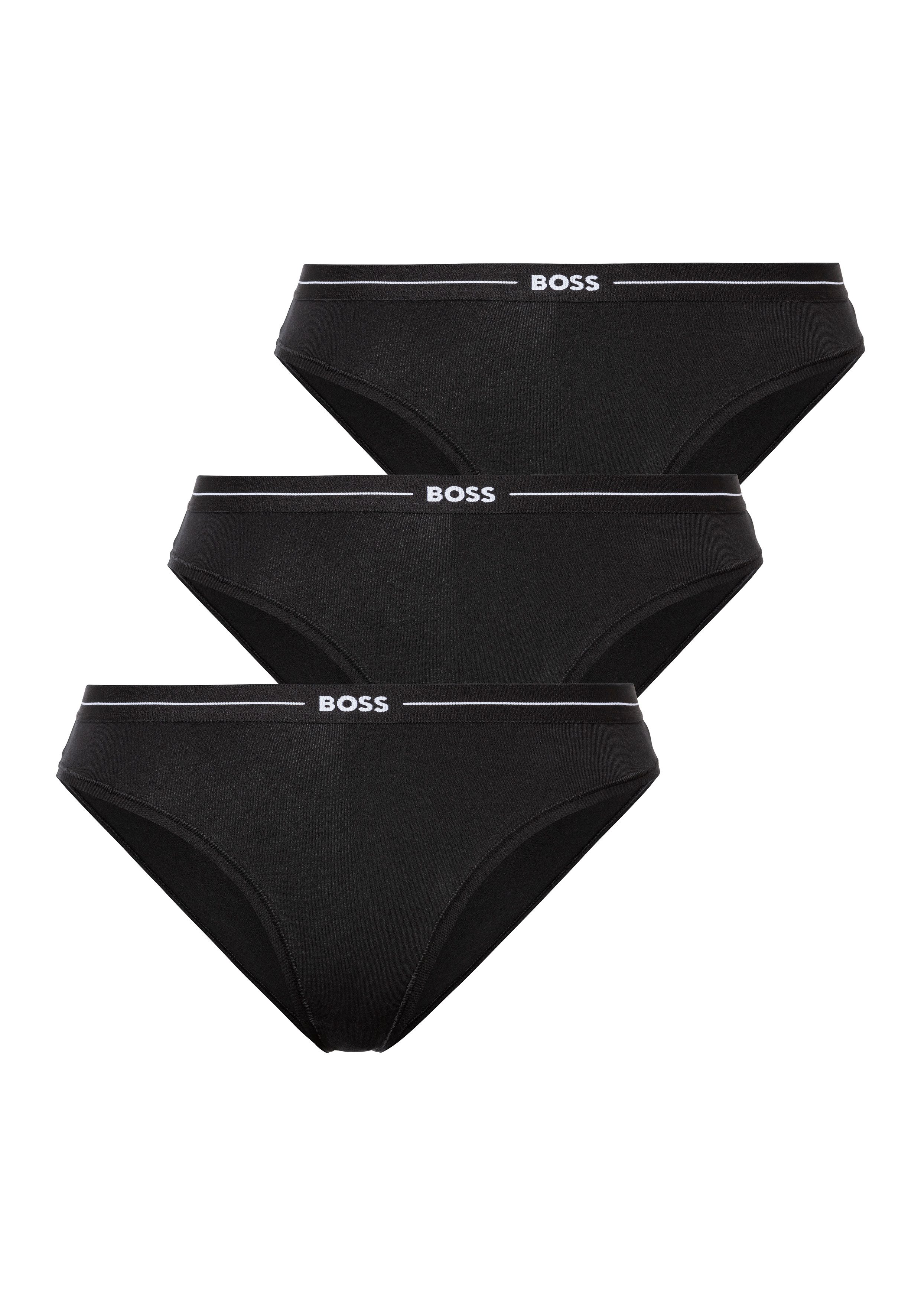 BOSS Slip 3P BRIEF (Packung, 3-St., 3er) mit elastischen Logobund