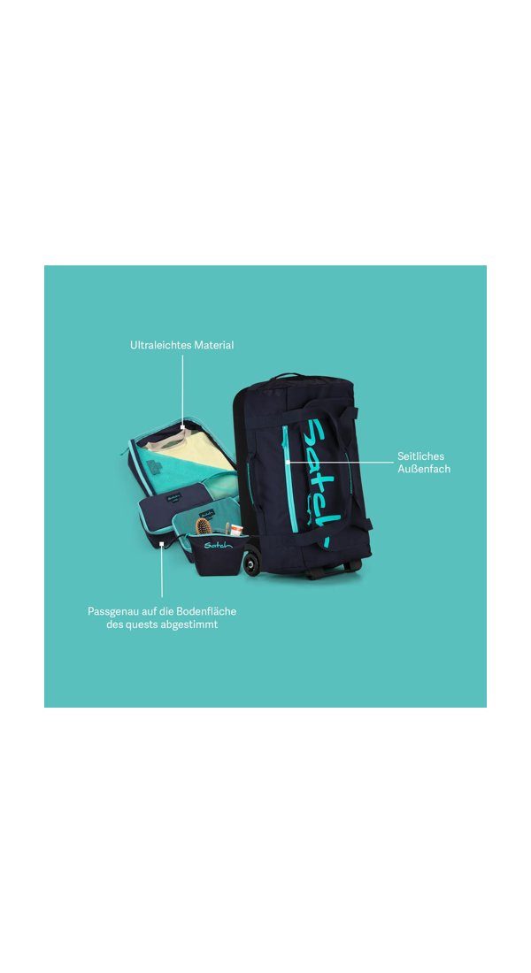 Satch Trolley quest Reisetasche Set, 2 Rollen, quest Reisetasche Set