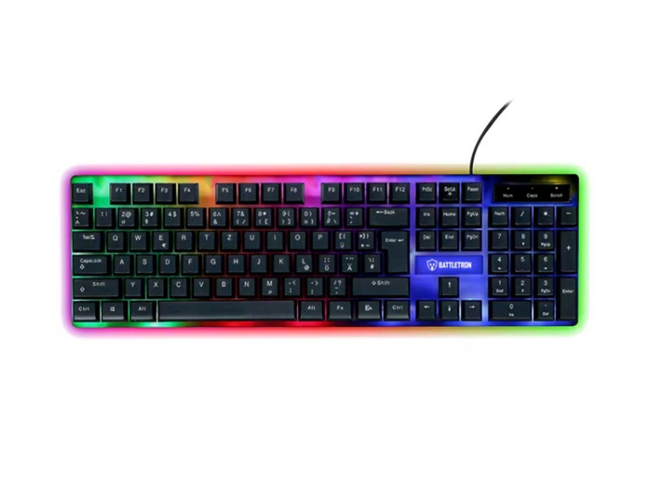 Spectrum Gamingtastatur Gaming Tastatur Qwertz LED Backlight Gaming-Tastatur