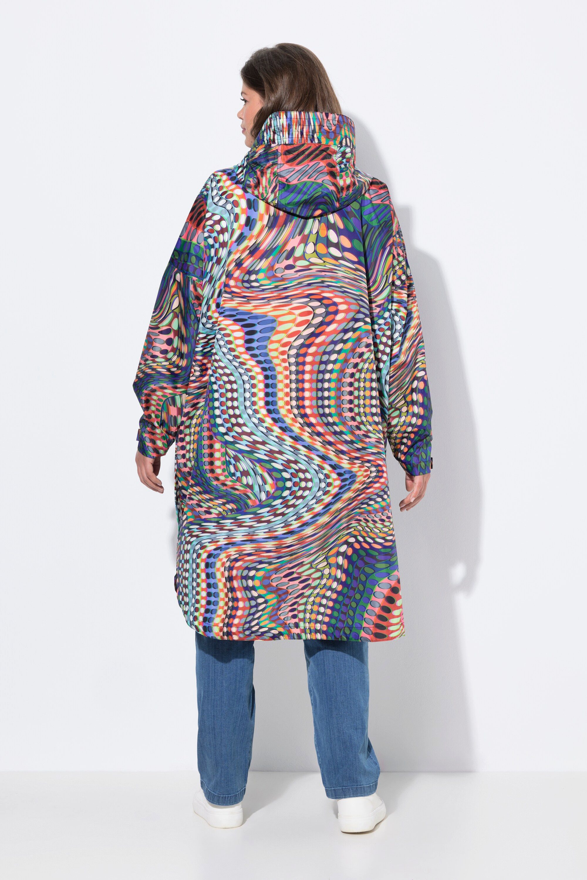 Laurasøn Funktionsjacke Funktions-Regencape Unisex Print Kapuze