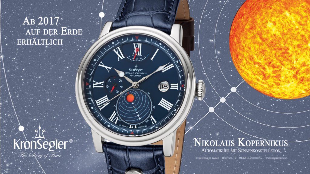 Kronsegler Automatikuhr Kopernikus Armbanduhr m. Herren Lederband