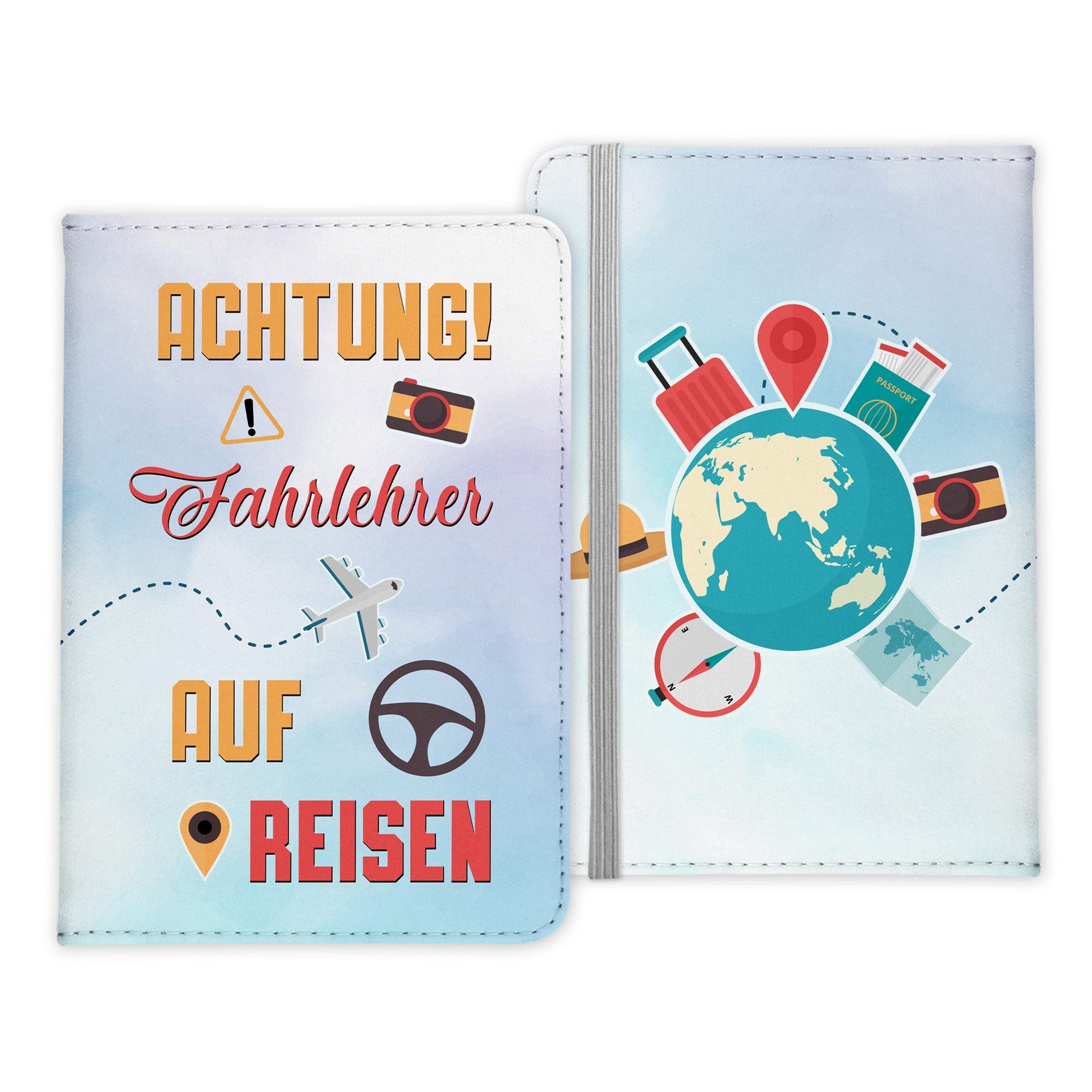 22Feels Dokumententasche Fahrlehrer Geschenk Reisepasshülle Männer Reisen Pass Etui Wichteln, IN DEUTSCHLAND BEDRUCKT