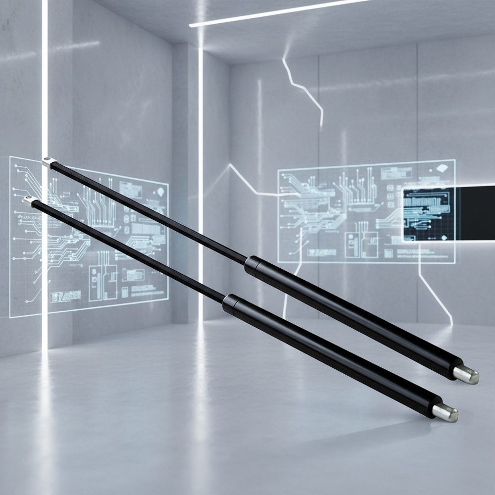 Melko Druckregler Gasdruckfeder 2 Stück Gasdämpfer 1500N Heckklappendämpfer Motorhaube, 0,01 mbar, (Stück, 2-St., Stück), Nitrogen Reinheit: 99.999%