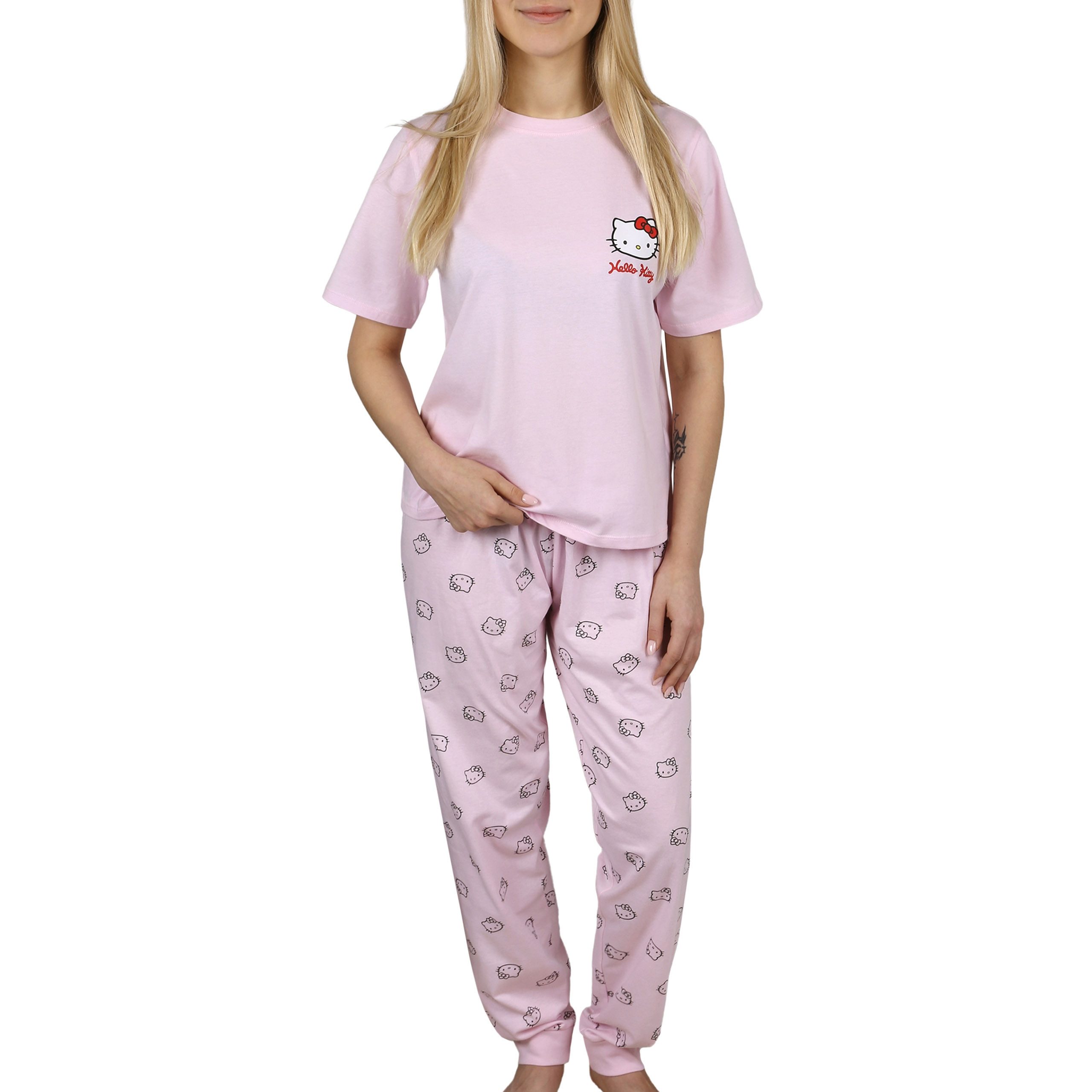 Sarcia.eu Schlafanzug Hello Kitty Damen-Pyjama mit günstig online kaufen