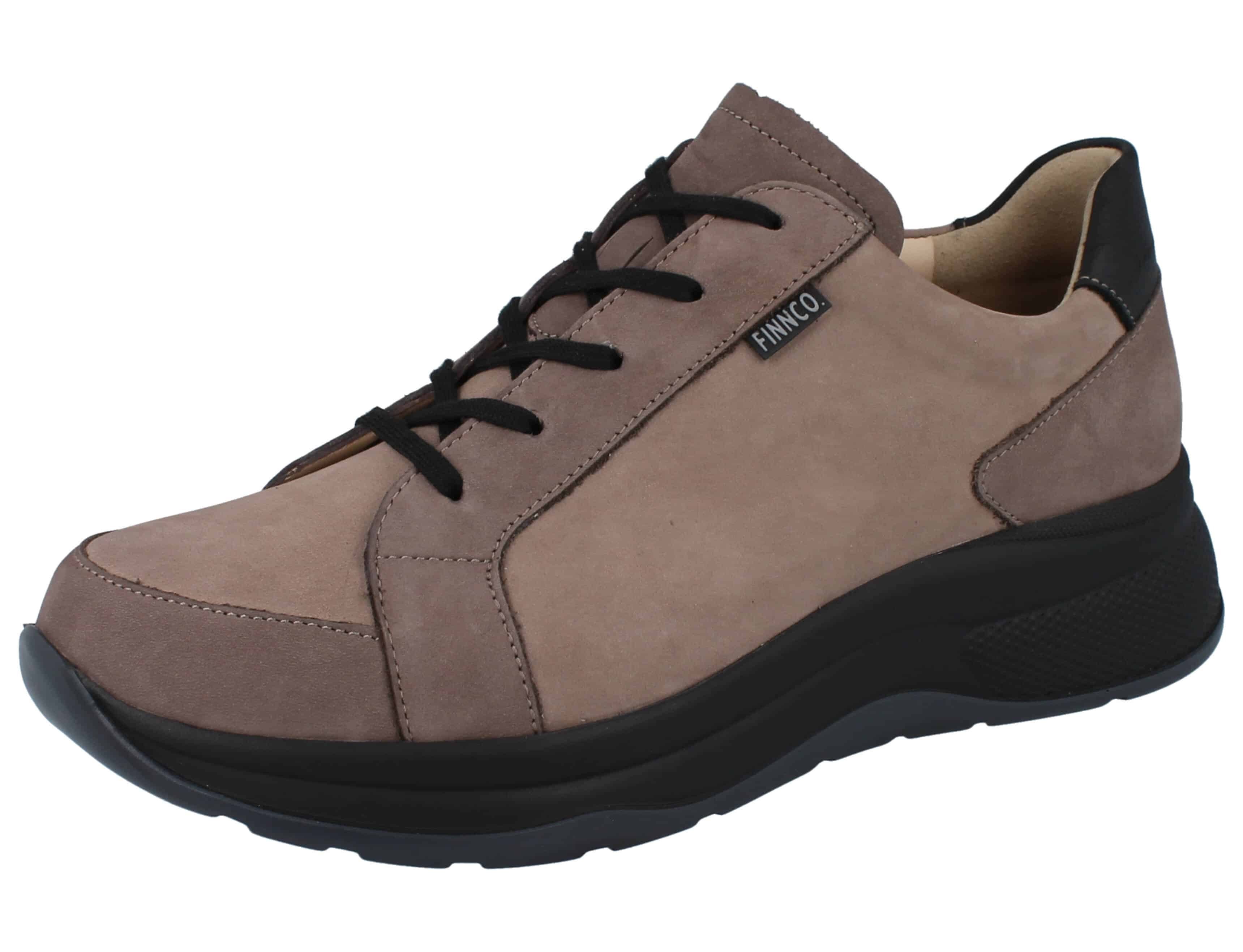 Finn Comfort Lafayette beige braun Schnürschuh Wechselfußbett