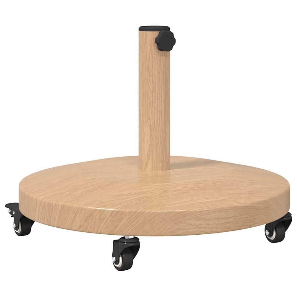 vidaXL Schirmhalter Подставка для зонтов für den Außenbereich Helles Holz, 1 tlg.