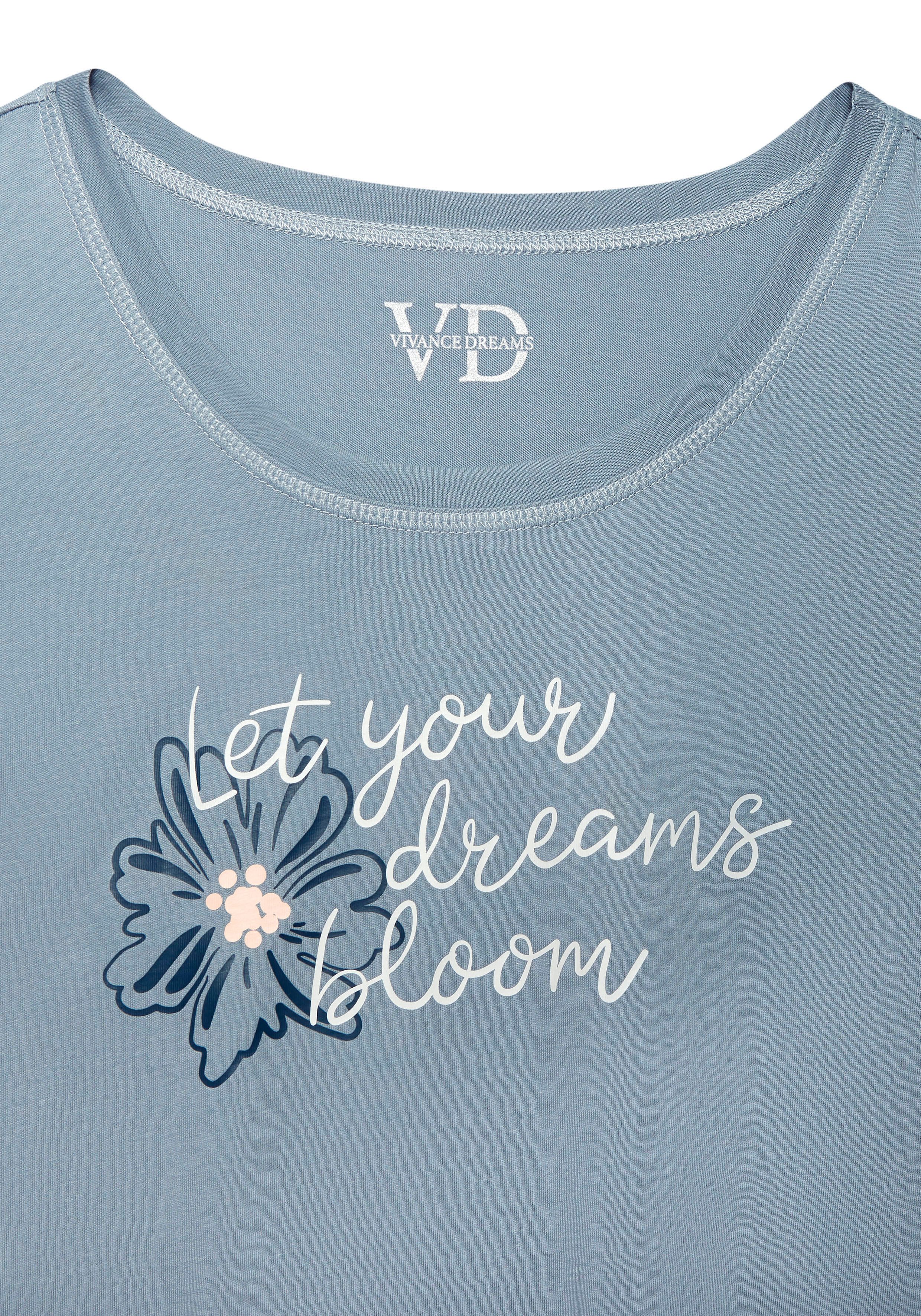 Vivance Dreams Pyjamaoberteil (1-teilig) mit schönem Frontprint