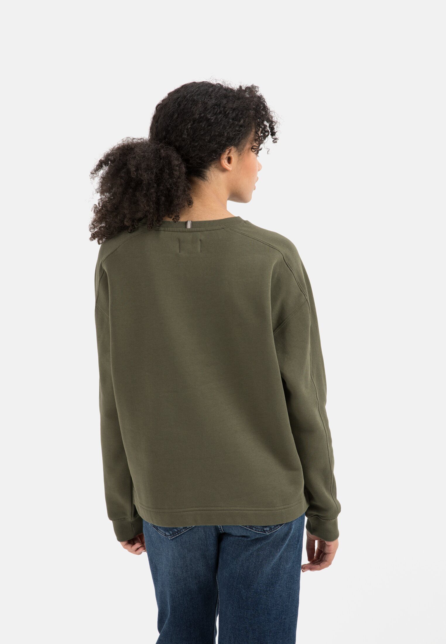 reiner aus camel active Oliv-Grau Baumwolle Sweatshirt
