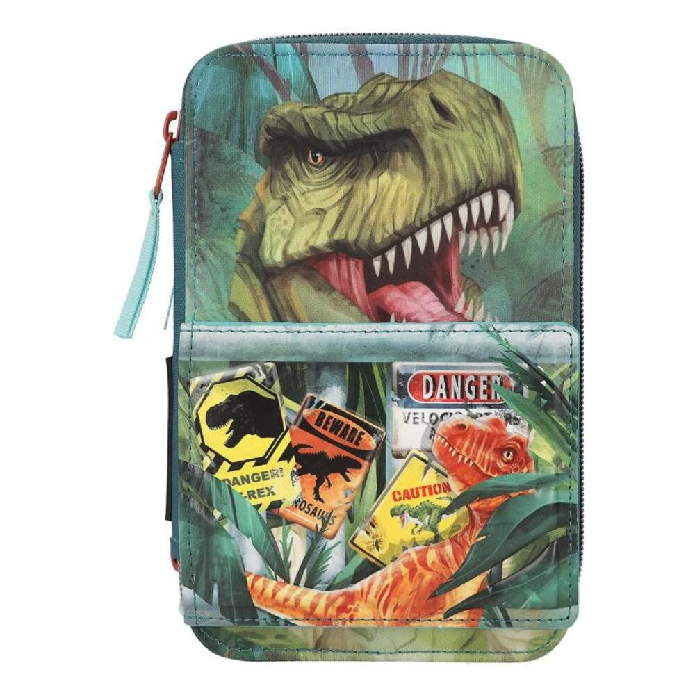 Depesche Federmäppchen Dino World Federtasche Danger 21 x 13 x 7,5 cm, (1-tlg)