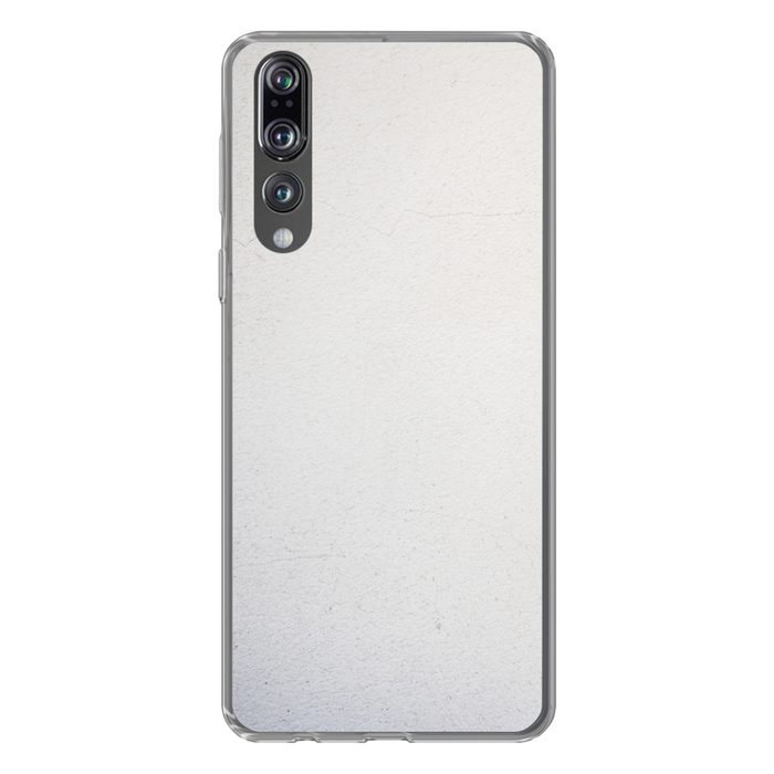MuchoWow Handyhülle Beton - Weiß - Modern Handyhülle Huawei P20 Pro Handy Case Silikon Bumper Case
