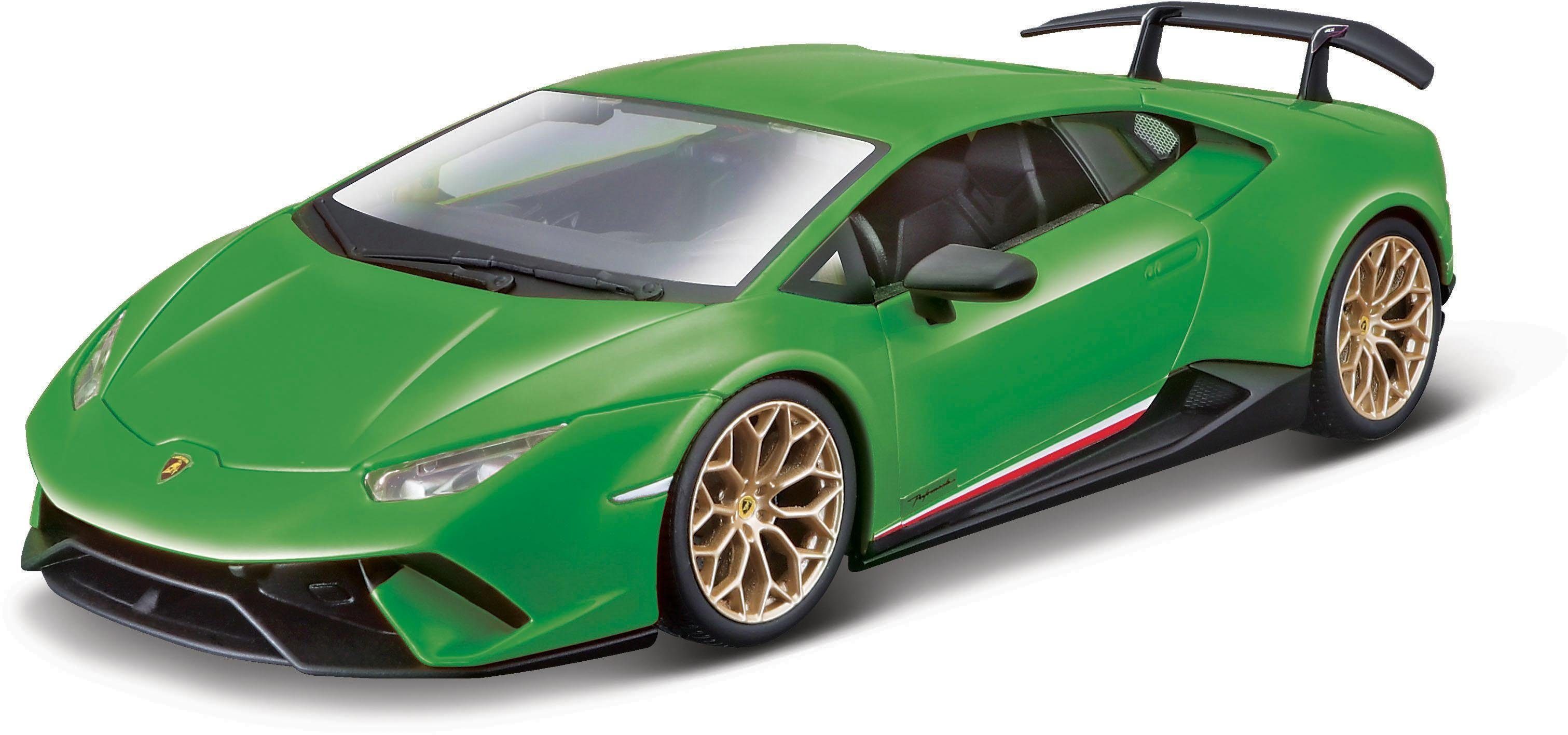 Maisto® Modellauto Lamborghini Huracan Performante 2017 grün metallic Modellauto  1:18, Maßstab 1:18