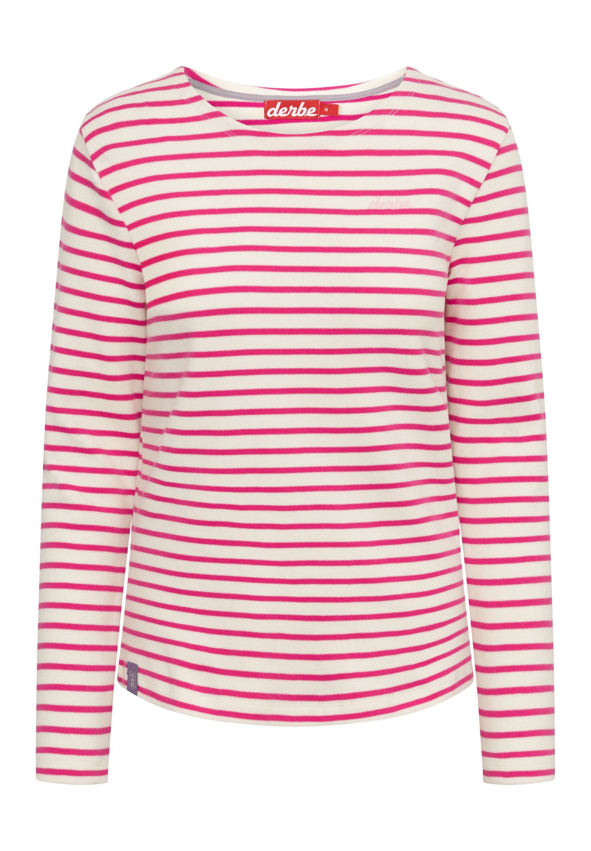 Derbe Langarmshirt Interstriped French terry, gestreift, günstig online kaufen