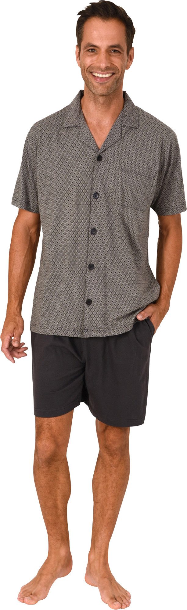 Normann Shorty Herren-Shorty Single-Jersey gemustert