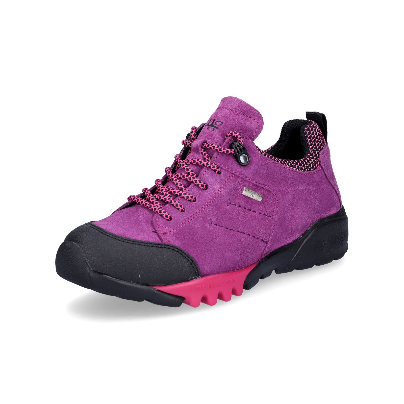 Waldläufer Damen Leder Schnürschuh Amiata fuchsia Schnürschuh