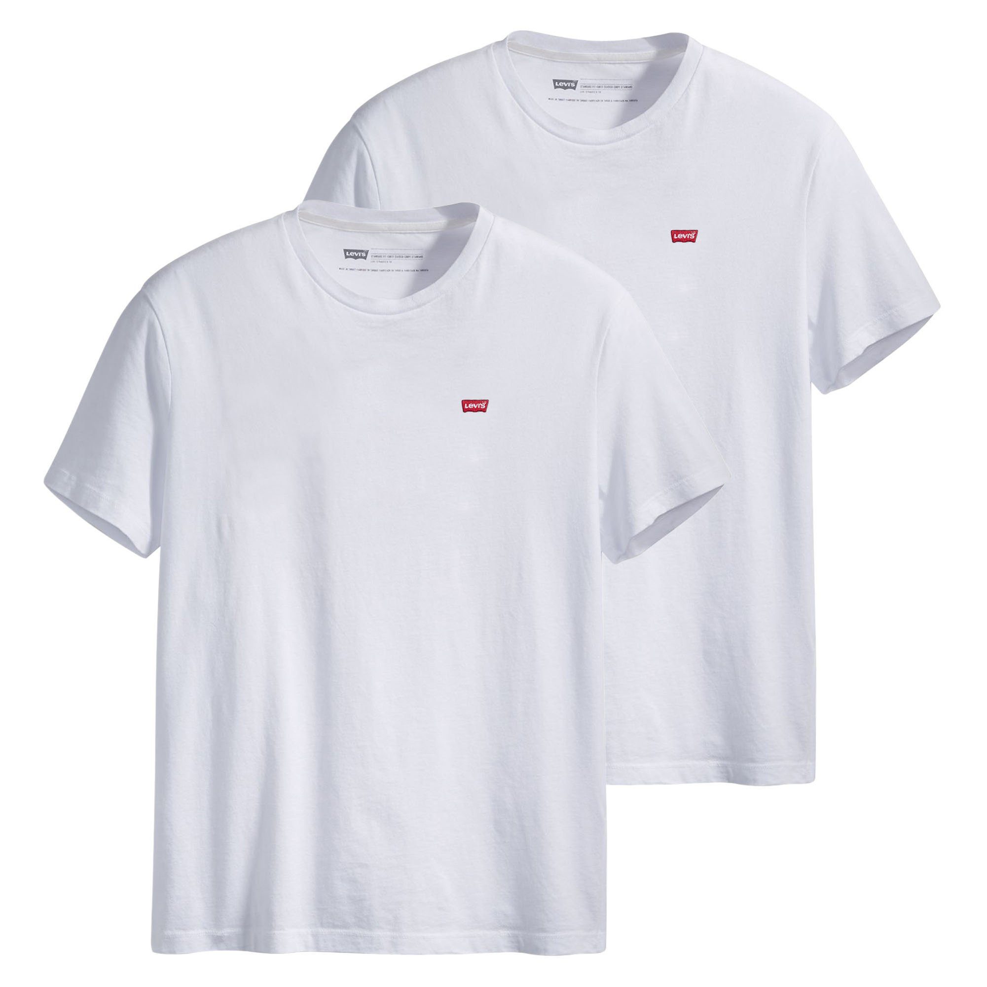 Levi's® T-Shirt Herren T-Shirt 2er Pack Baumwolle (Packung, 2er Pack) günstig online kaufen