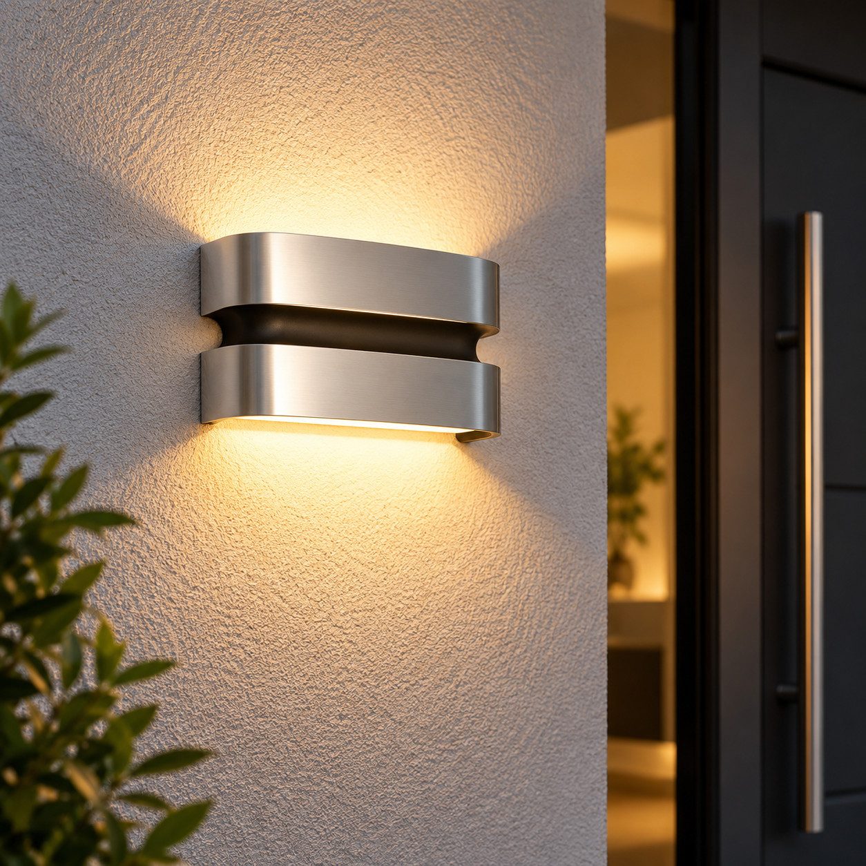 LUTEC LED Außen-Wandleuchte LED Außenwandleuchte 14,5W Up Down Effekt Gartenlampe IP44 Wandlampe, Außenbeleuchtung Wandbeleuchtung Gartenlampe Gartenleuchte Außenlicht