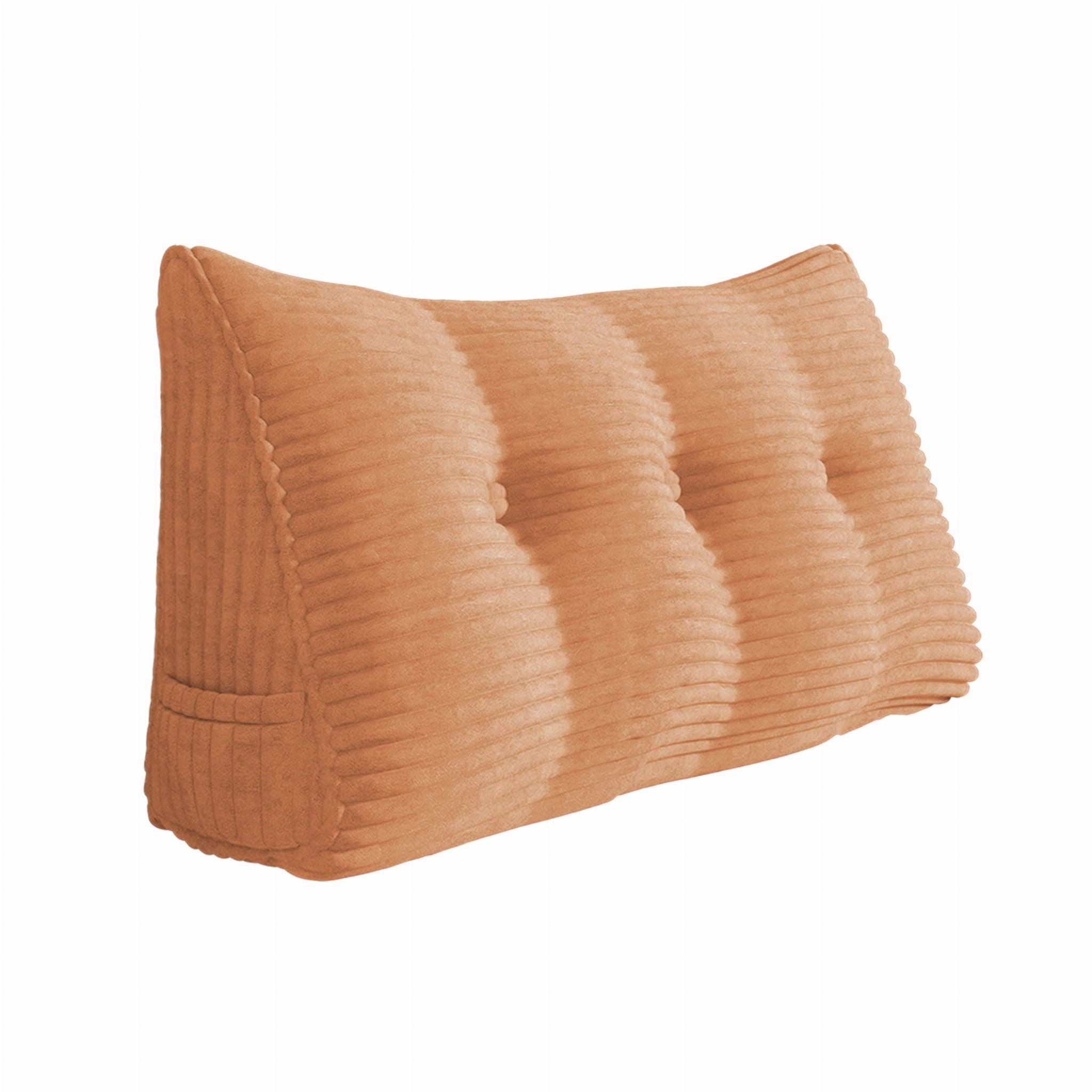 PillowPalette Dekokissen Dreieckiges Kissen aus pfirsichfarbenem