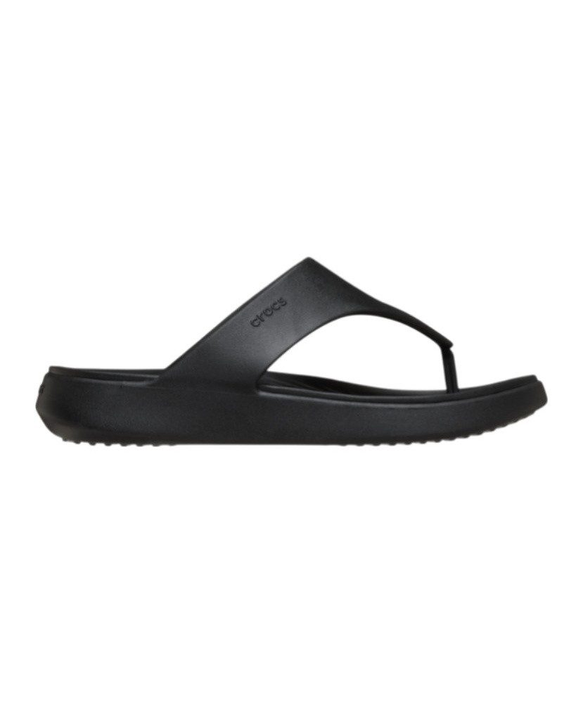 Crocs Zehensandale Getaway Triangle Flip schwarz - Damen Badeschuh