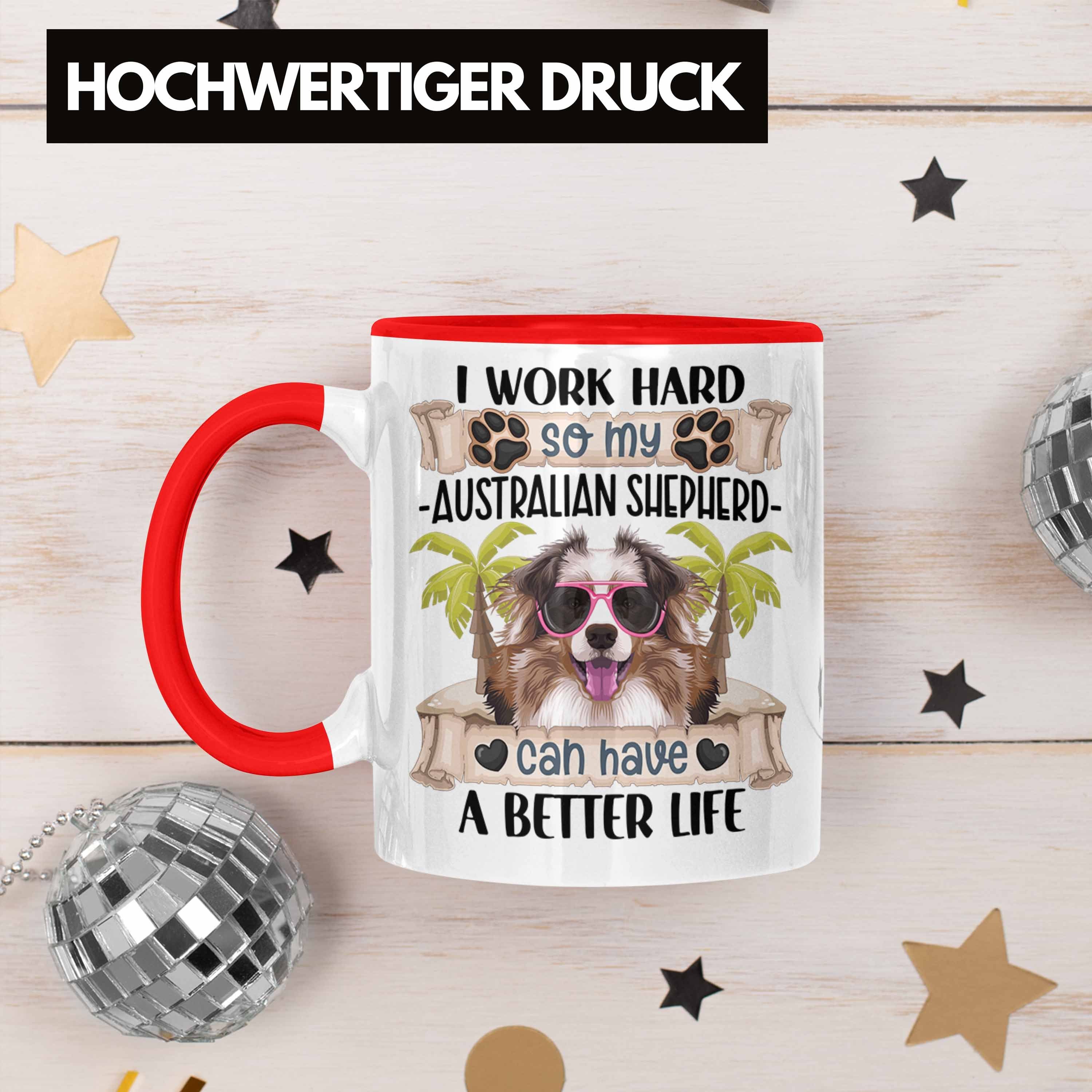 Rot Geschenk Geschenkid Tasse Shepherd Australian Trendation Lustiger Besitzer Tasse Spruch