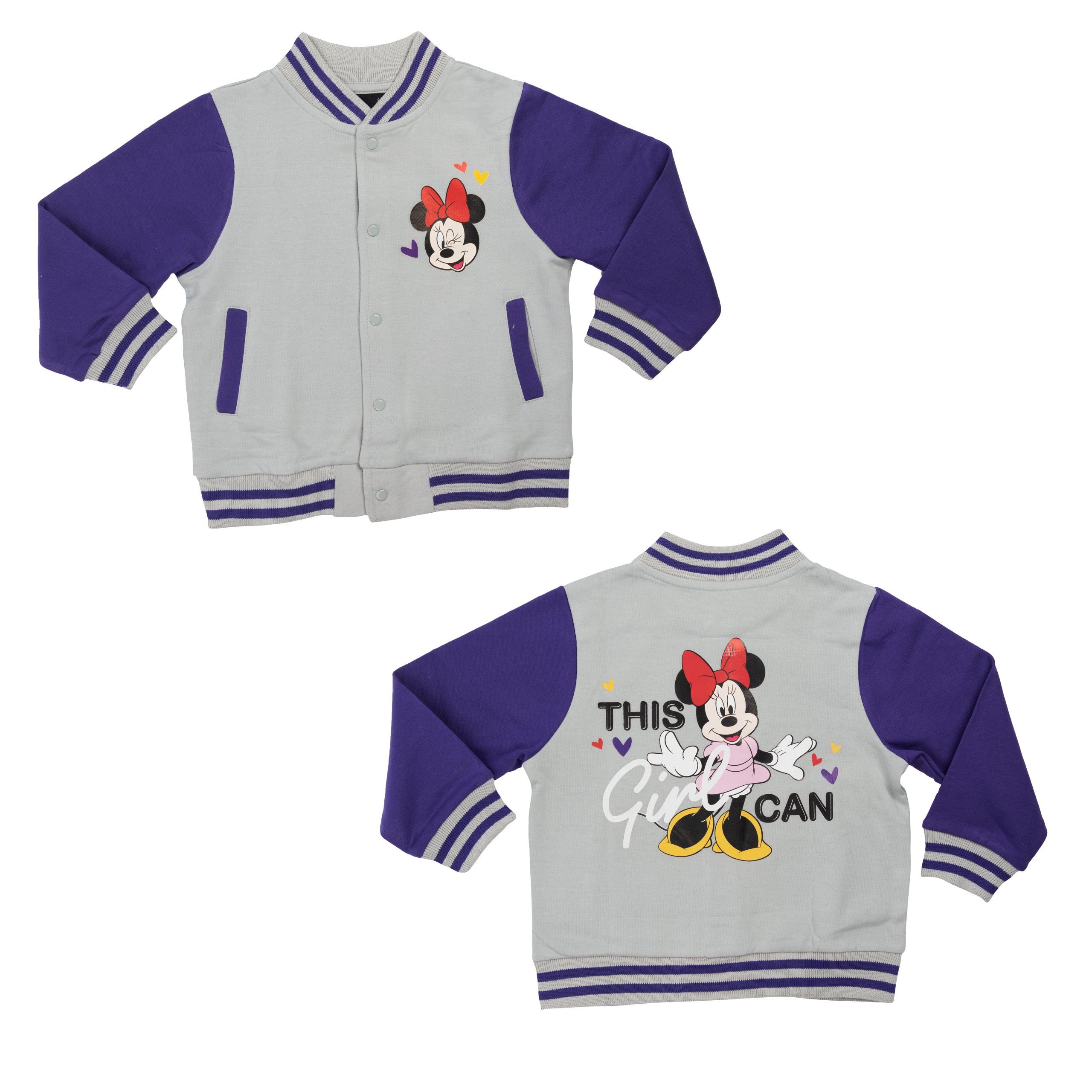 United Labels® Sweatjacke Disney - Minnie Mouse - This girl can