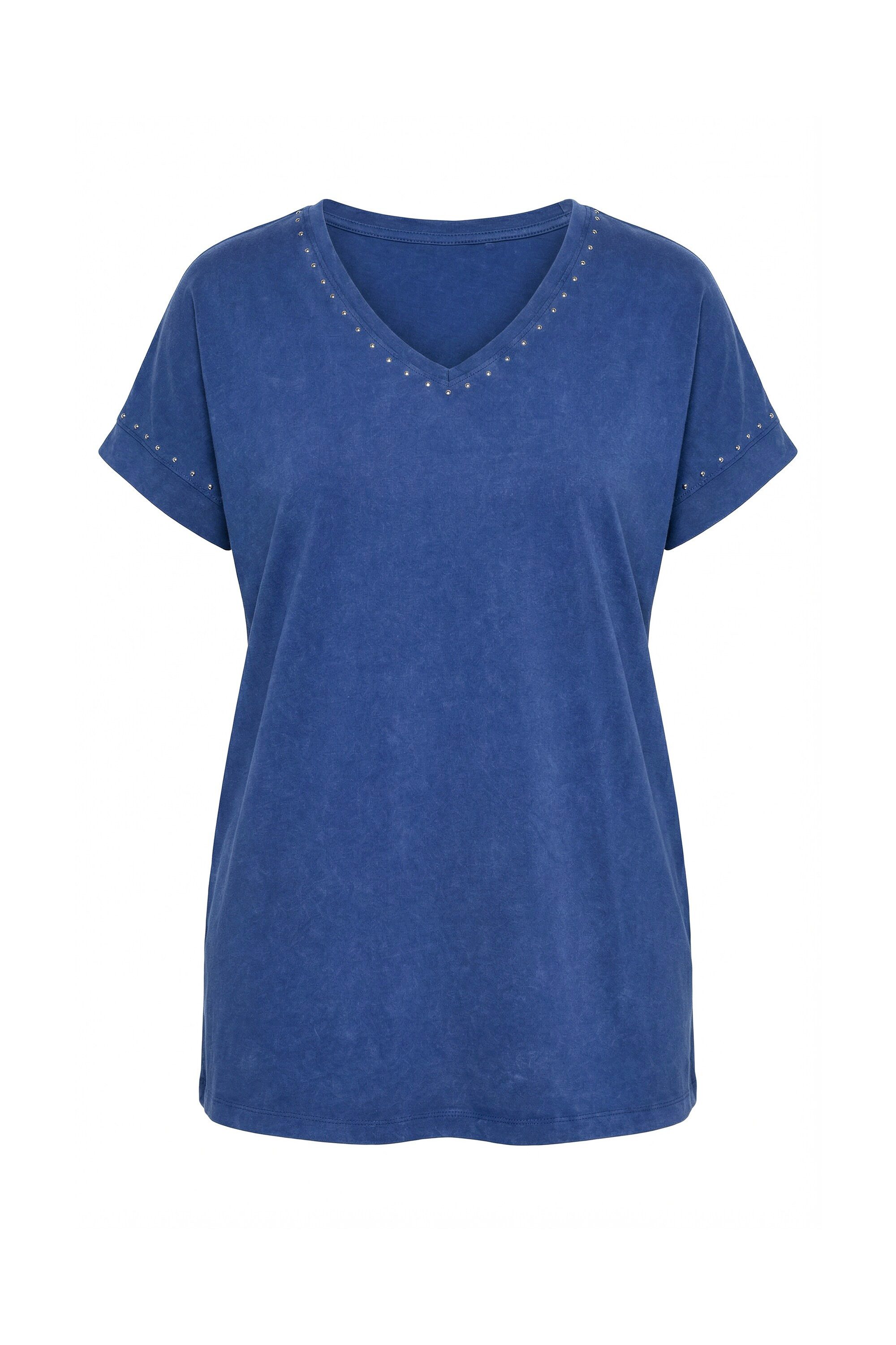 Angel of Style T-Shirt T-Shirt Komfort Fit Ziernieten günstig online kaufen