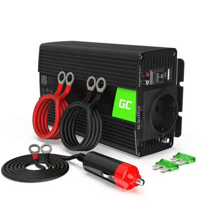 Green Cell Spannungswandler Wechselrichter Spannungswandler 24V auf 230V 500W/1000W Reiner sinus, Einsetzbar in Auto, Wohnmobil und LKW
