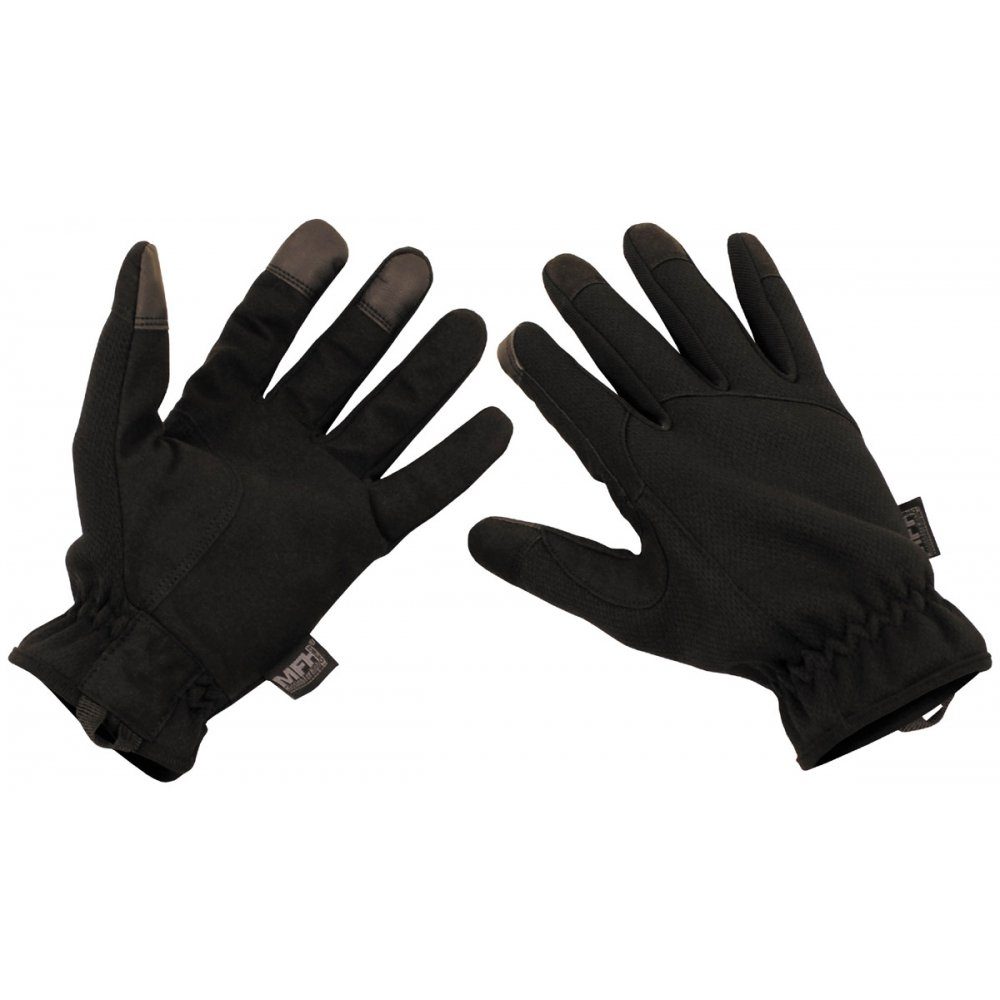 MFH Laufhandschuhe HighDefence Fingerhandschuhe, schwarz, Lightweight günstig online kaufen