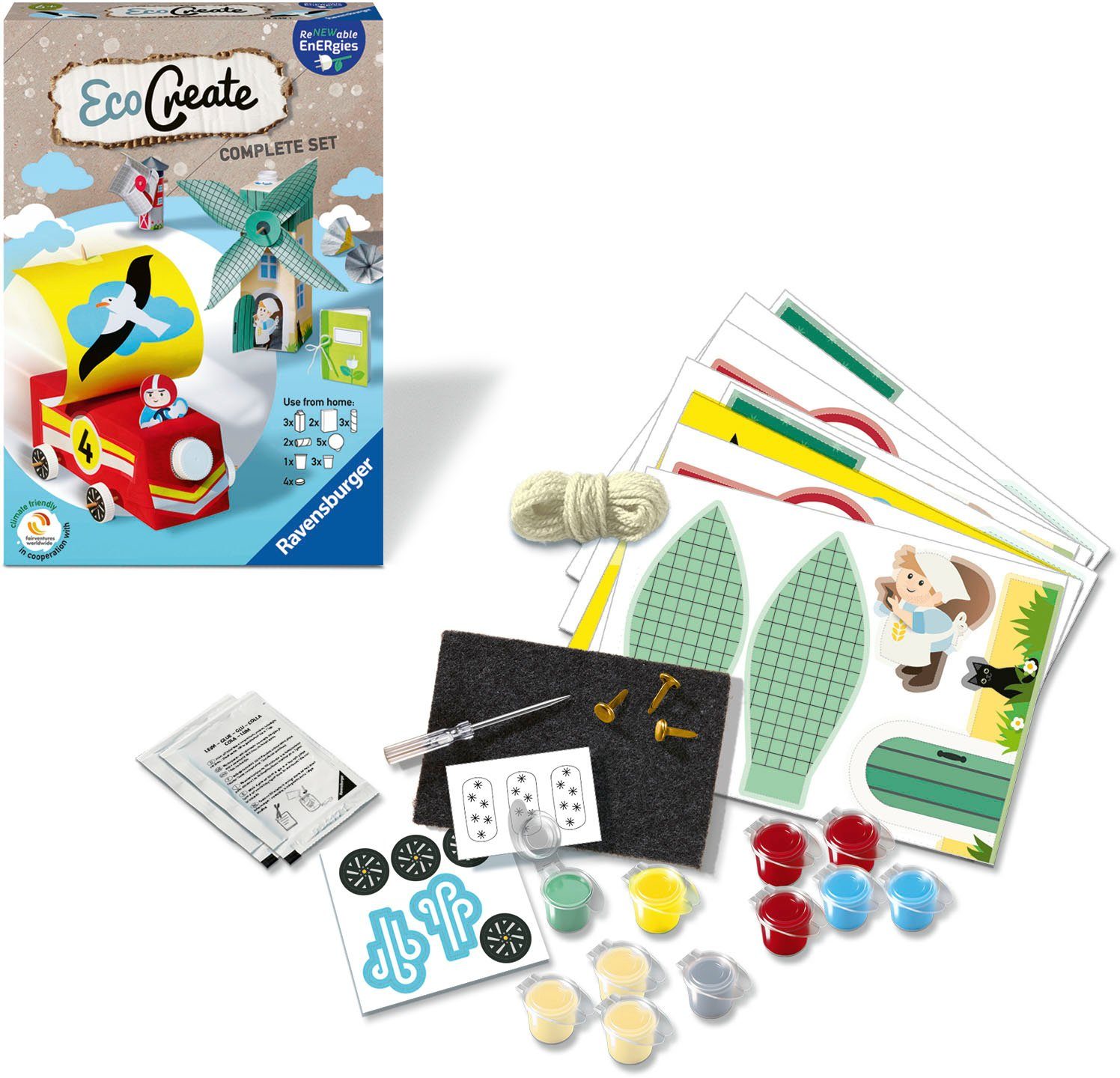 Ravensburger Kreativset Eco Create, Renewable Energies, Made in Europe