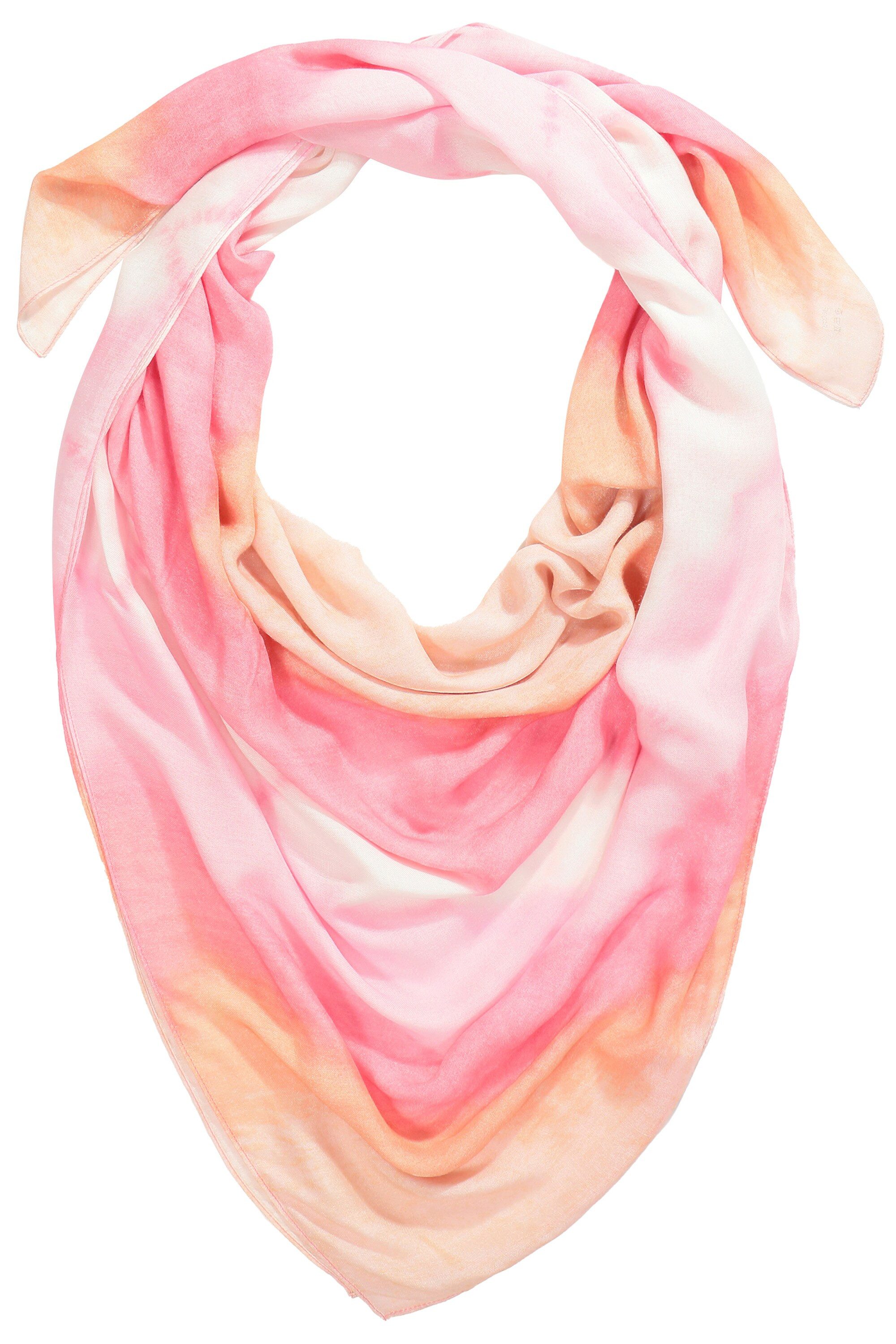 Ulla Popken Halstuch Tuch Batik-Druck Quasten