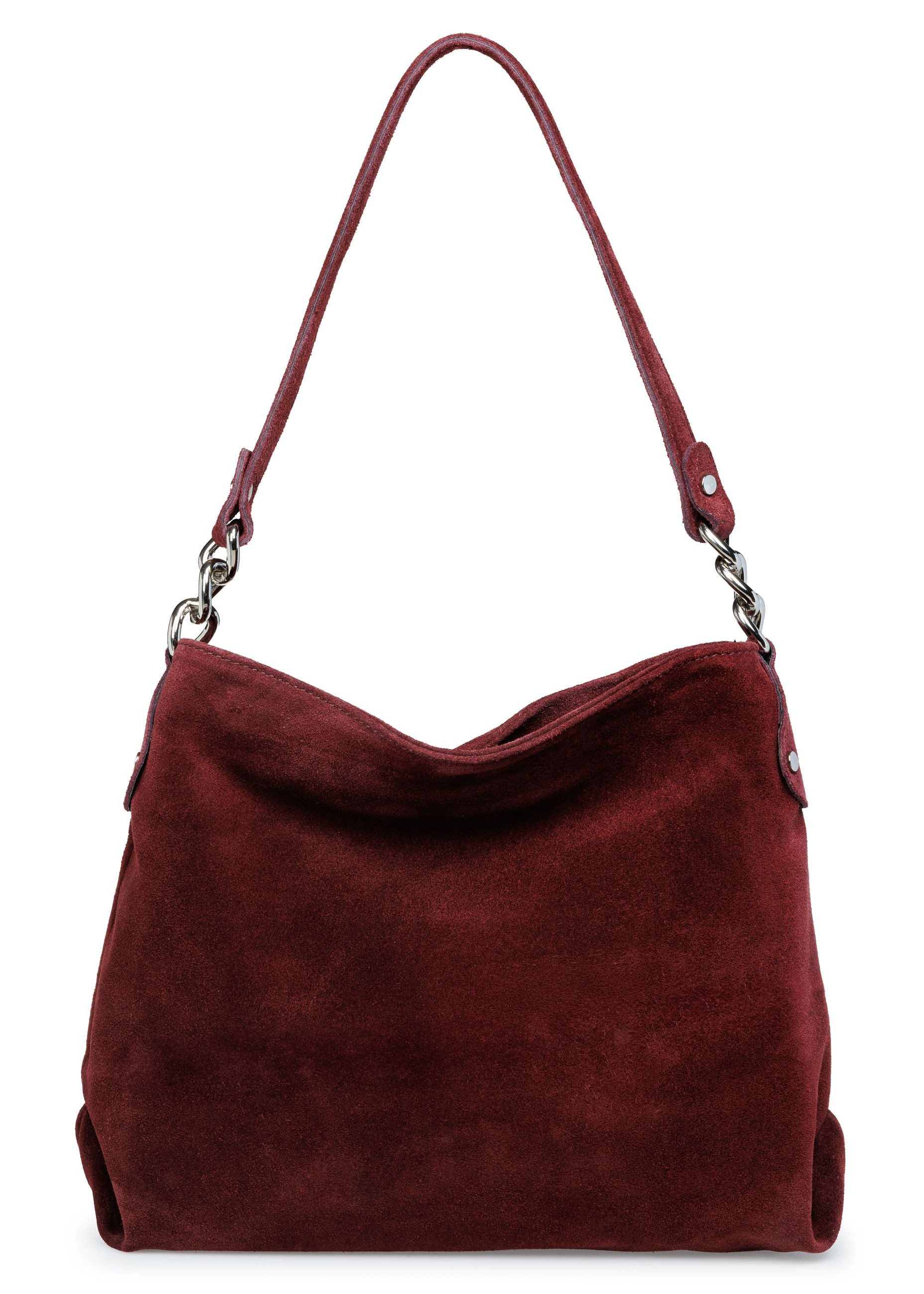 Schultertasche Damen Veloursleder Handtasche Klassisch - PREMIUM LINE - Modell No.864