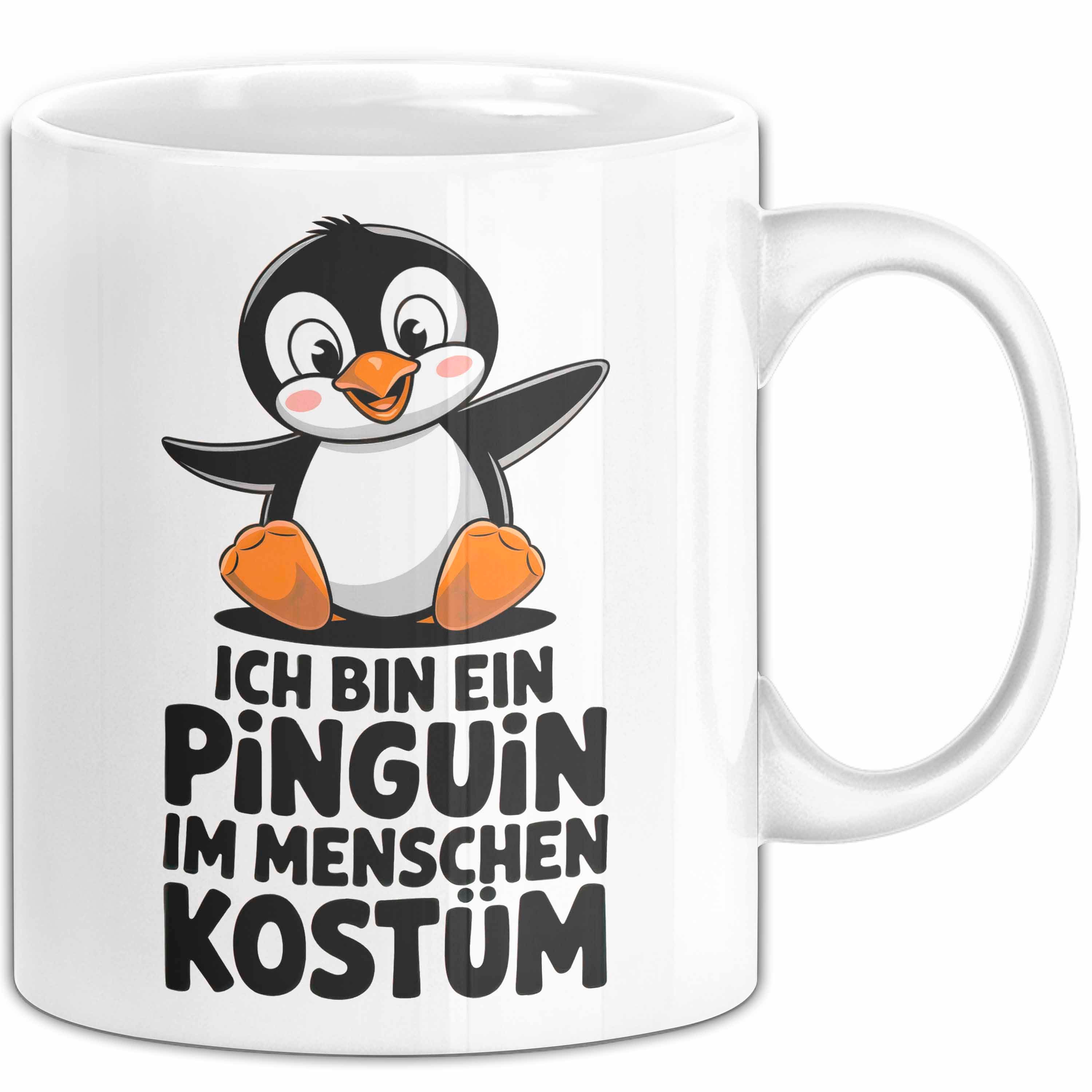 Tasse Sarkastischer Pinguin Tasse Geschenk Lustige Geschenkidee Spruch Ich