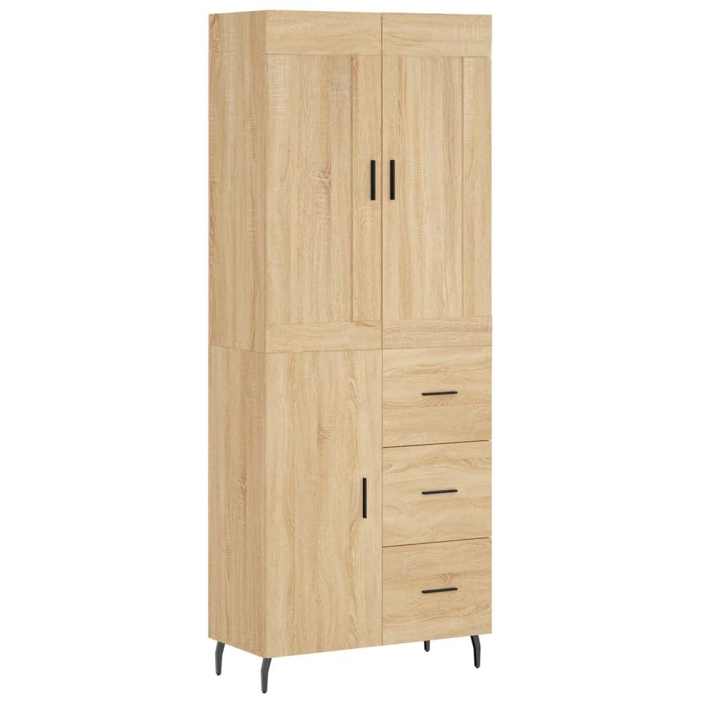 vidaXL Highboard Highboard Sonoma-Eiche 69,5x34x180 cm günstig online kaufen