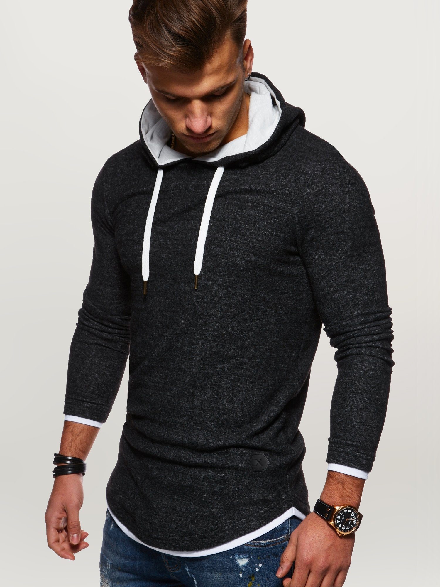 behype Kapuzensweatshirt LAYER im trendigen Layer-Look günstig online kaufen