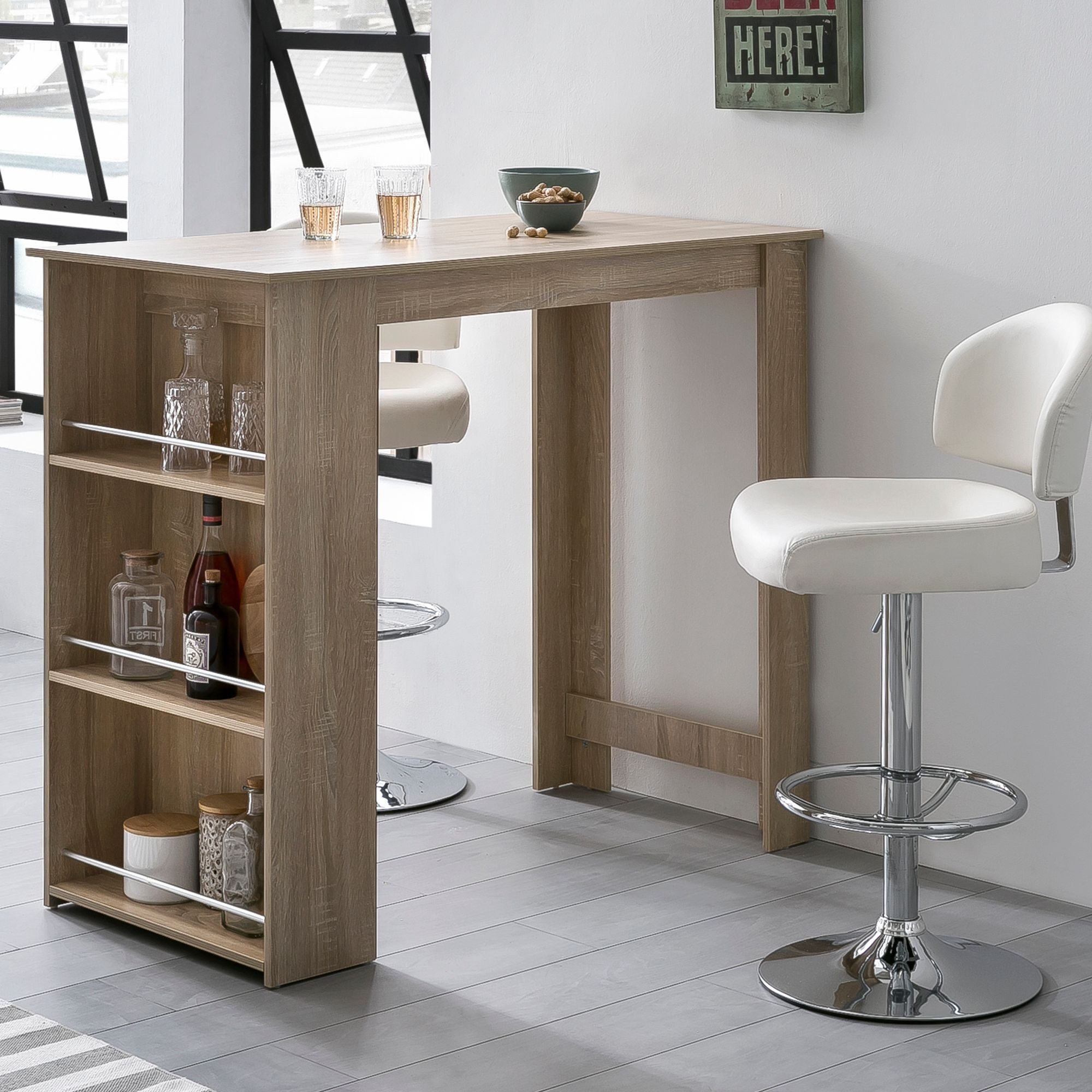KADIMA DESIGN Bartisch Bartisch Sonoma 120x107,5x60 günstig online kaufen