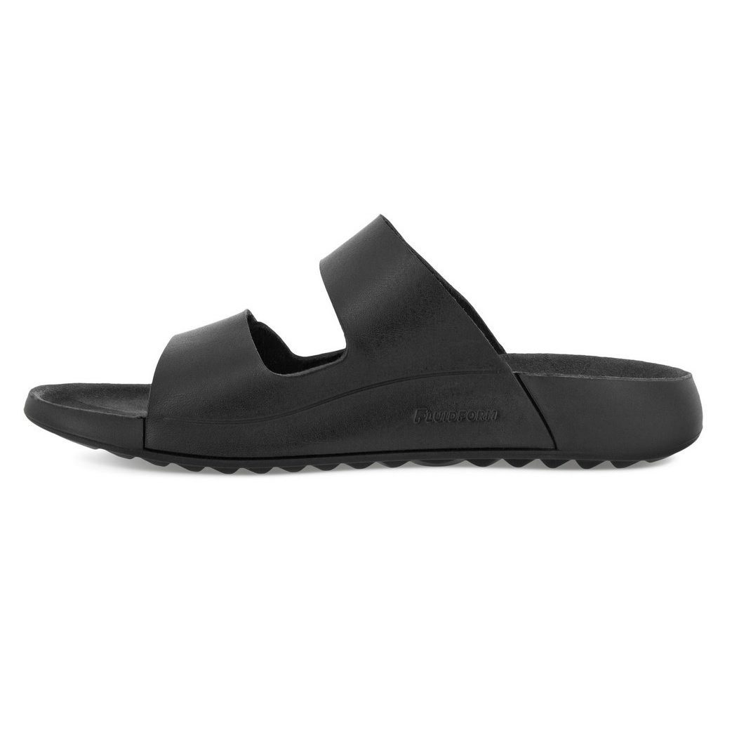 Ecco Cozmo Flat schwarz Damen Sandale günstig online kaufen