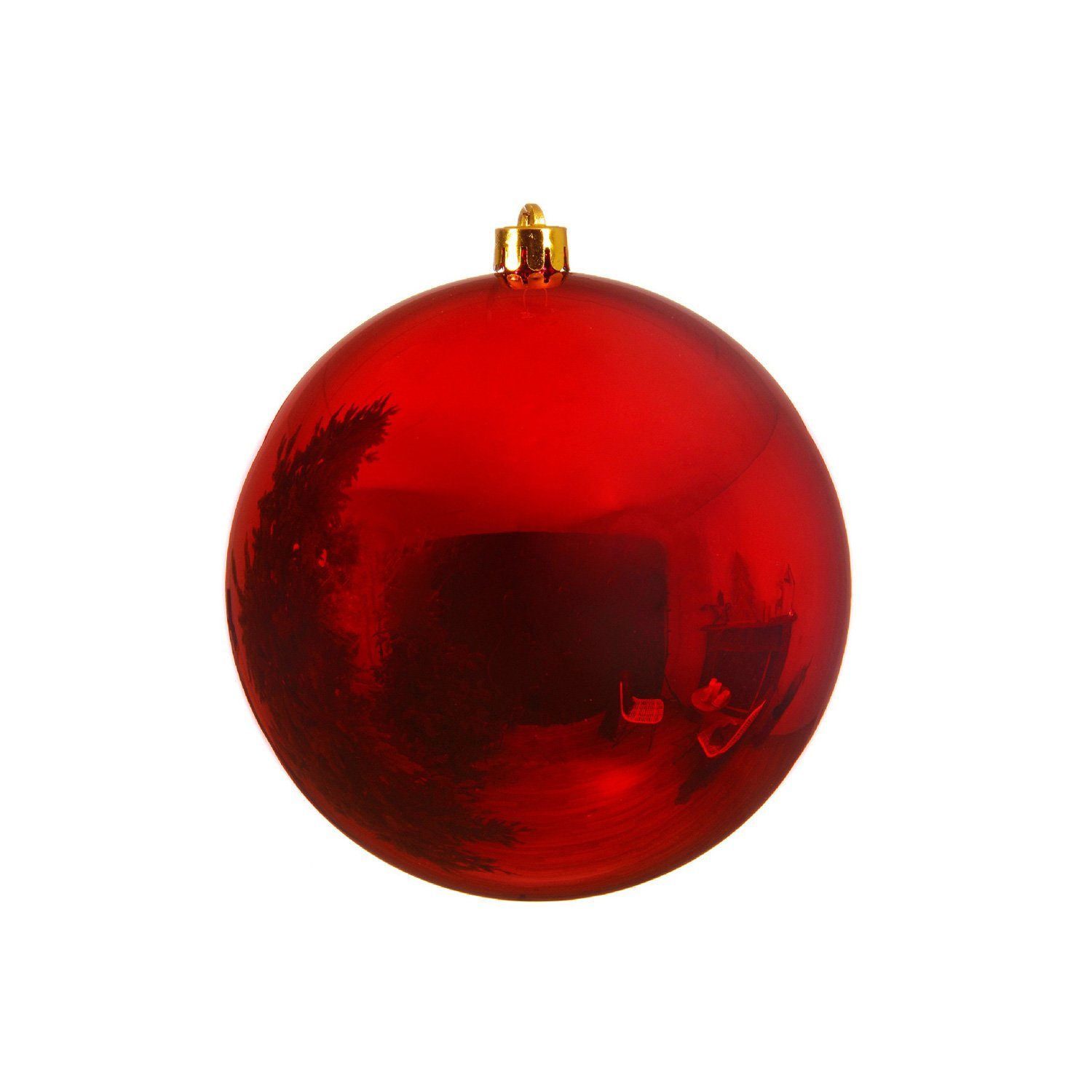 MARELIDA Weihnachtsbaumkugel Christbaumkugel XL Weihnachtskugel bruchfest 14cm glänzend rot (1 St)