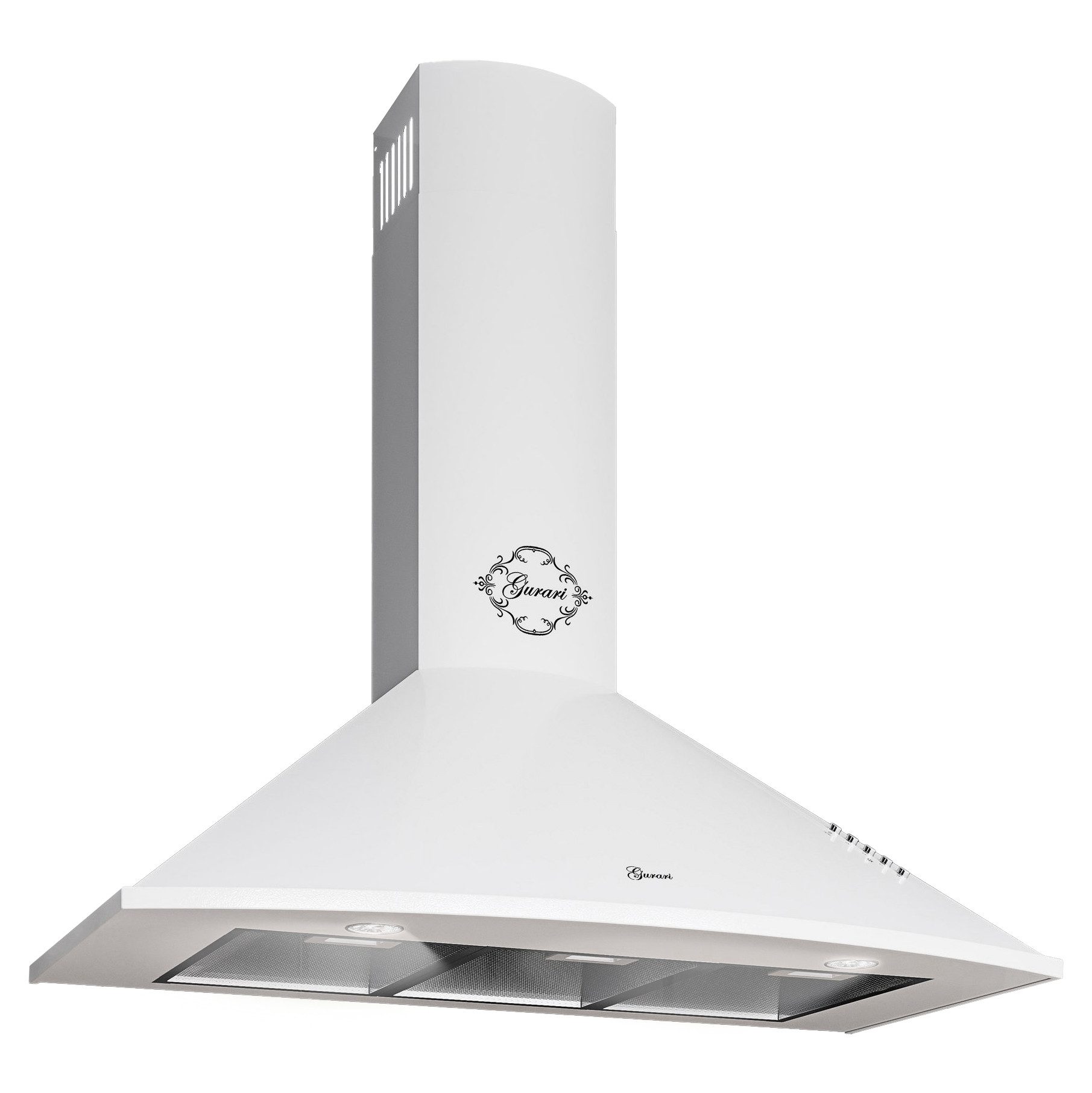 GURARI Wandhaube Dunstabzugshaube 90 cm GCH C 046 WH 9 N Weiß Abzugshaube Abluft\Umluft Dunstabzugshaube 90 cm GCH C 046 WH 9 N Weiß Abzugshaube Abluft\Umluft, Dunstabzugshaube 90 cm/ Weiß/ Saugstark 1000m³/h