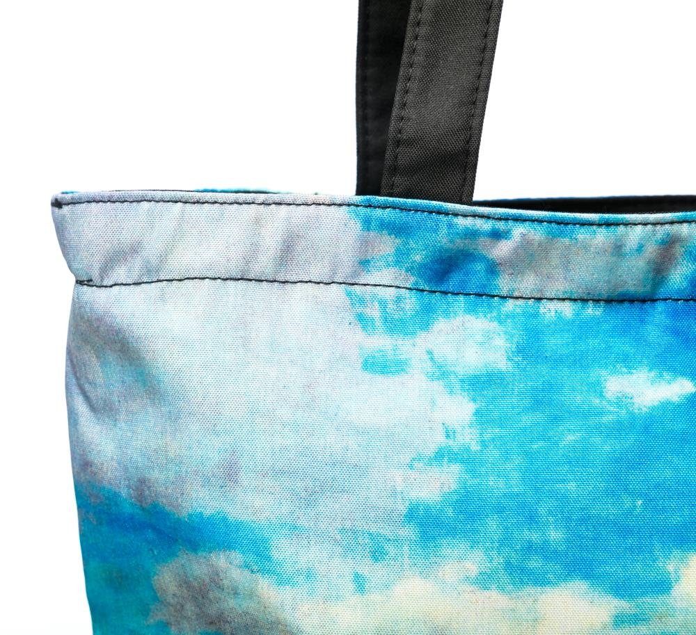 Luckyweather not just any other day Shopper Einkaufstasche / Shopping Bag Motiv MOHNBLUMENFELD (1-tlg., 1 Stück Shopping Bag), Schultertasche beidseitig bedruckt mit Motiv bedruckt