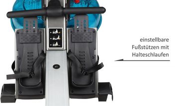 body coach Ruderzugmaschine ROWER DELUXE Wasserwiderstand & 5fach verstellbarer Zugwiderstand