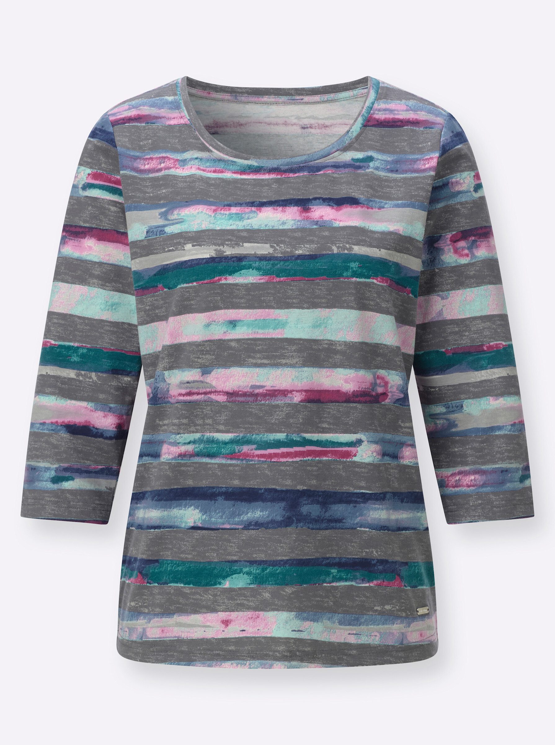 T-Shirt Rundhals-Shirt 3/4-Arm