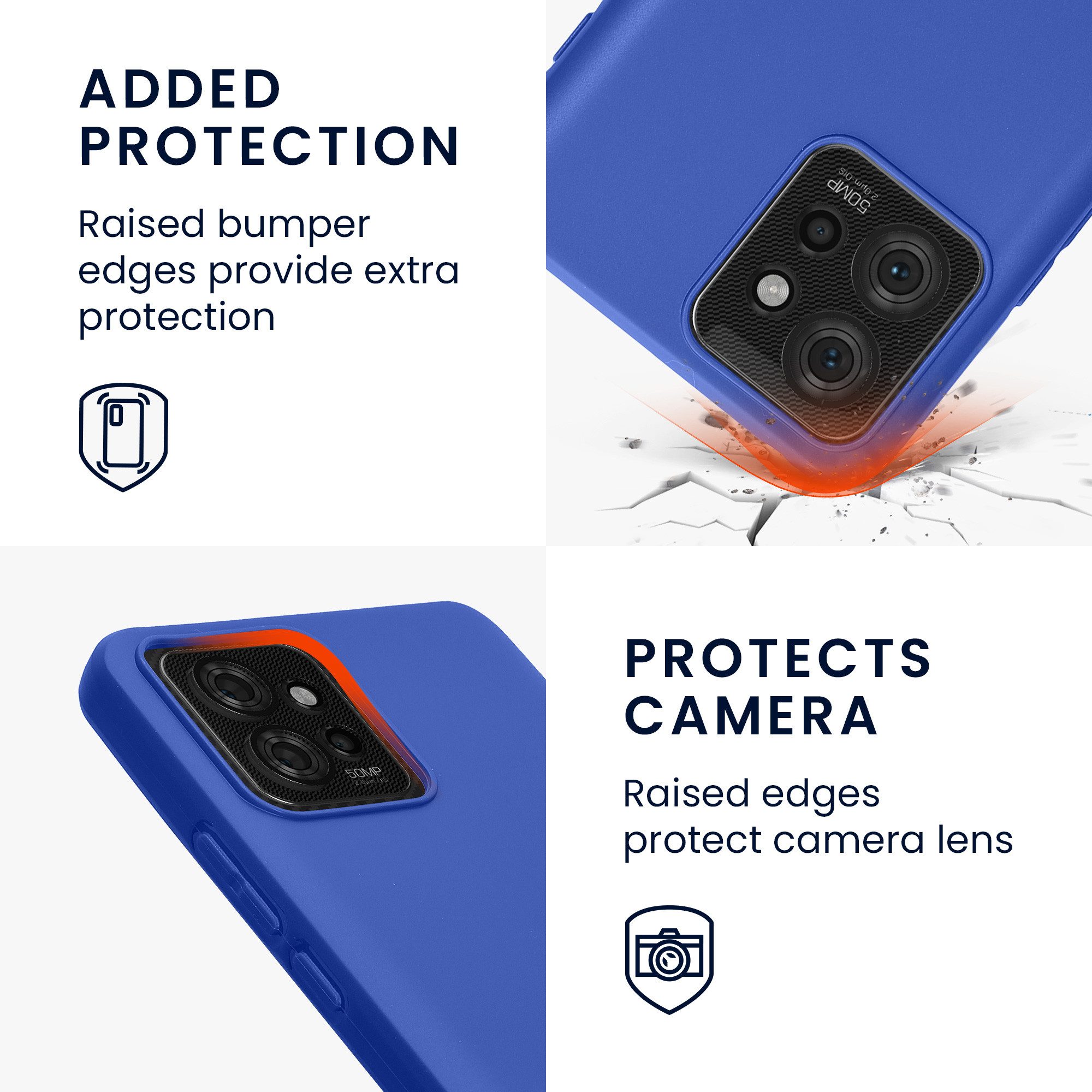 kwmobile Handyhülle Hülle für Motorola ThinkPhone, Hülle Silikon - Soft Handyhülle - Handy Case Cover