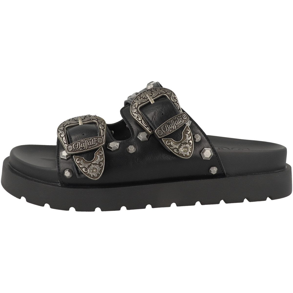 Buffalo Raya Ari West Damen Pantolette Hausschuhe, Sandaletten, Mules, Pantoffeln, Slipper