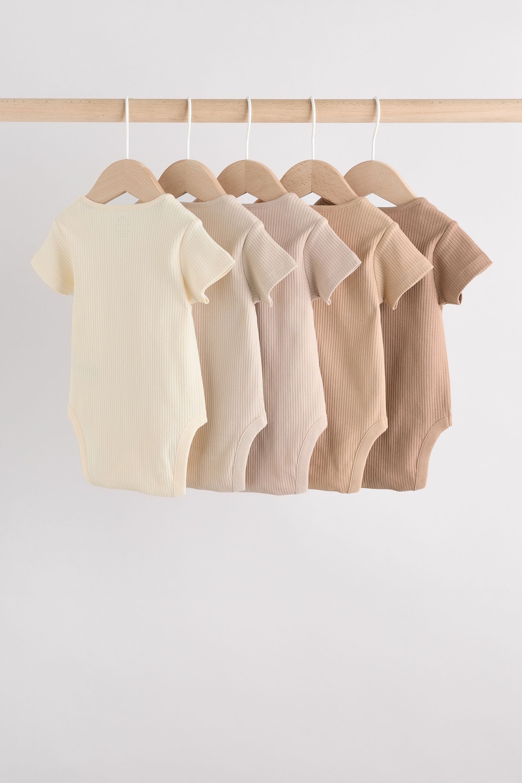 Next Kurzarmbody Kurzärmelige Strampler, 5er-Pack (5-tlg)