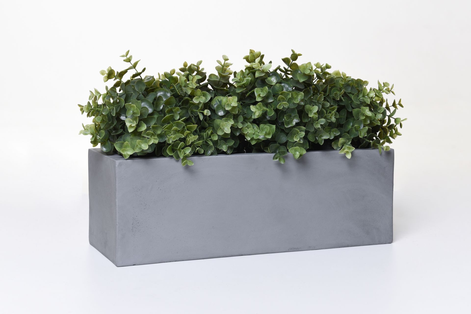 VIVANNO Balkonkasten Fiberglas FLOBO Kasten - Betongrau Beton-Design (1 St), 45x17x15 cm