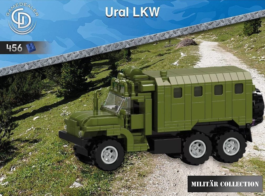 Gamedealer Ural 4320 Expeditionsfahrzeug LKW 1:25 Klemmbaustein Modell 456 Teile Spielbausteine, (456 St)